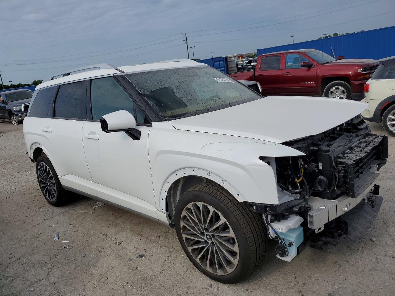 2026 Hyundai Palisade Calligraphy White vin: KM8RMES22TU096472
