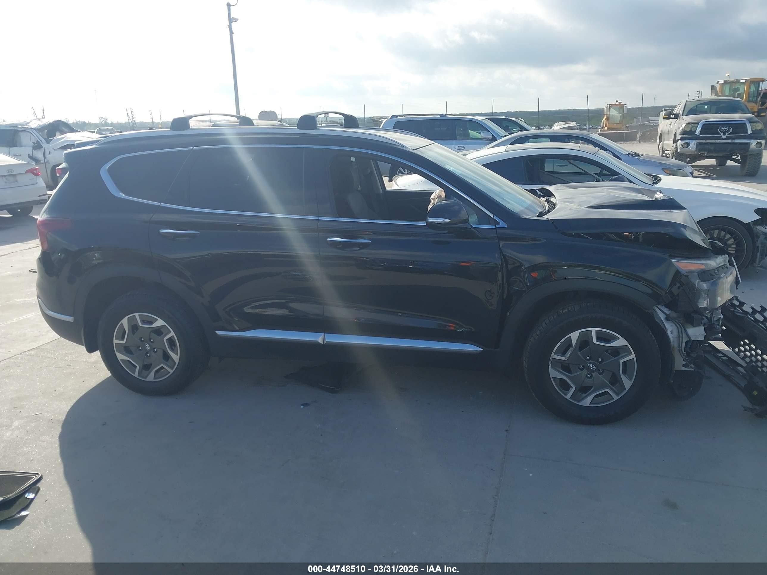 2021 Hyundai Santa Fe Hybrid Blue Черный vin: KM8S2DA13MU013210