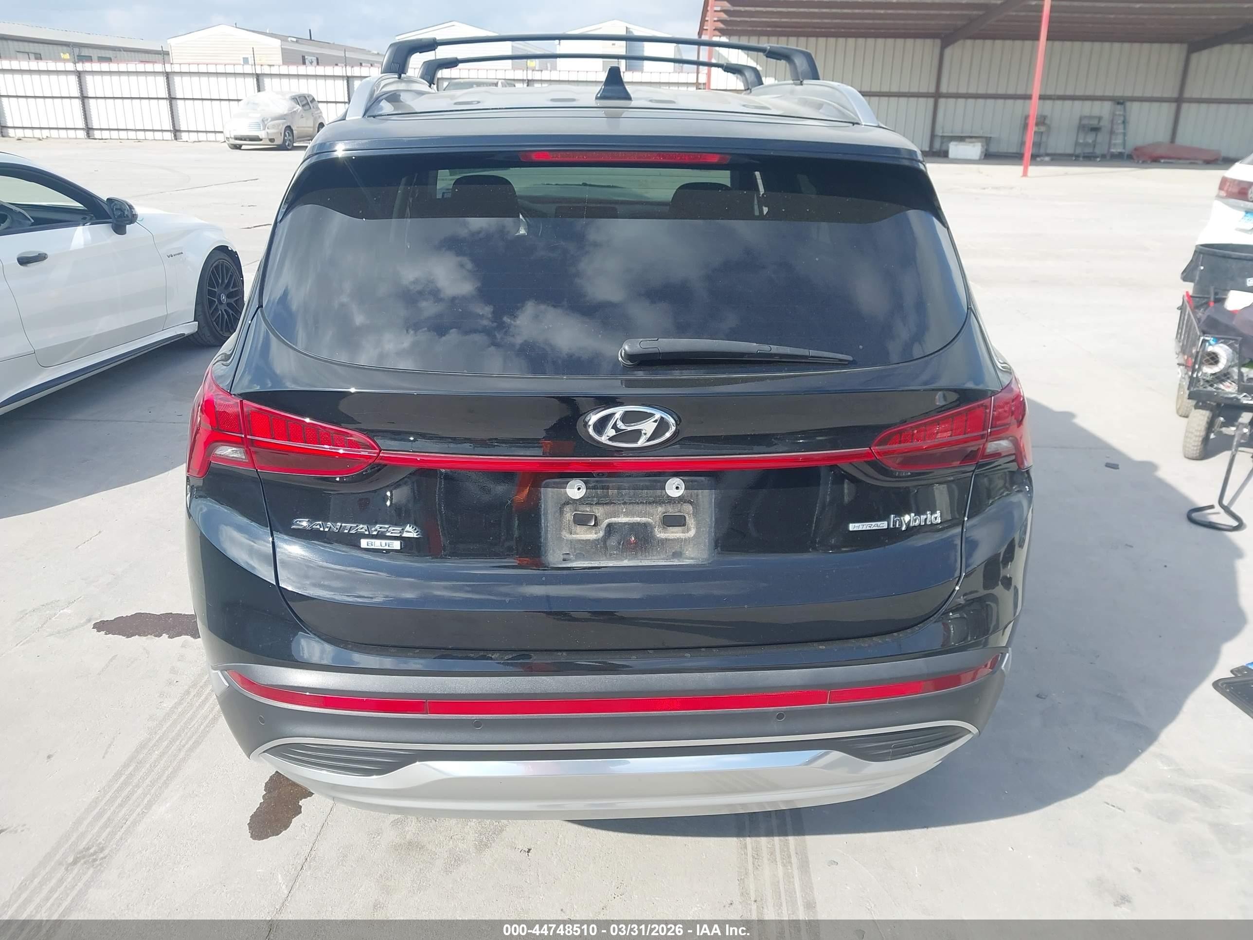 2021 Hyundai Santa Fe Hybrid Blue Черный vin: KM8S2DA13MU013210
