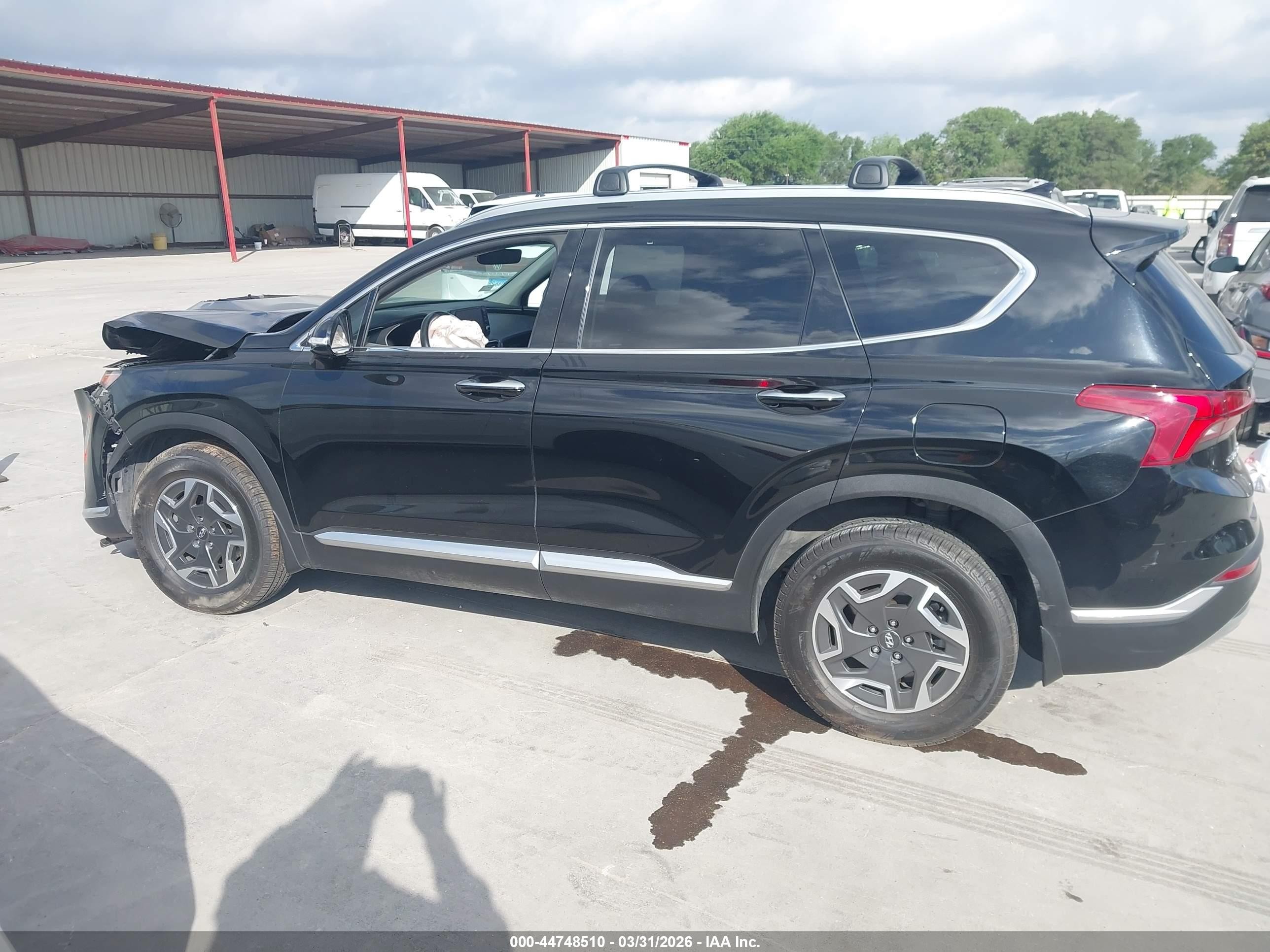 2021 Hyundai Santa Fe Hybrid Blue Черный vin: KM8S2DA13MU013210