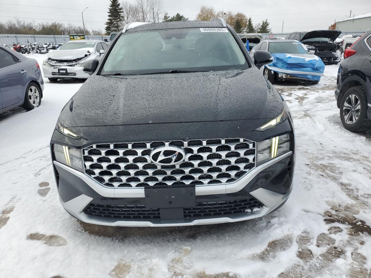 2021 Hyundai Santa Fe Sel Premium Черный vin: KM8S3DA10MU005255