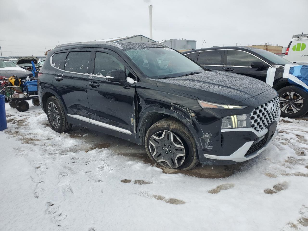 2021 Hyundai Santa Fe Sel Premium Черный vin: KM8S3DA10MU005255