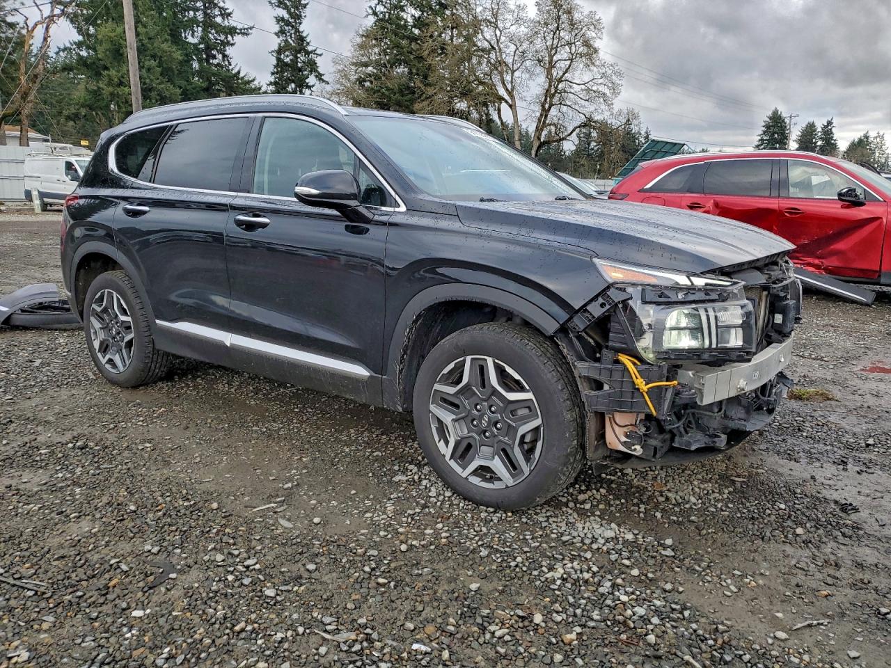 2021 Hyundai Santa Fe Sel Premium Black vin: KM8S3DA18MU011952