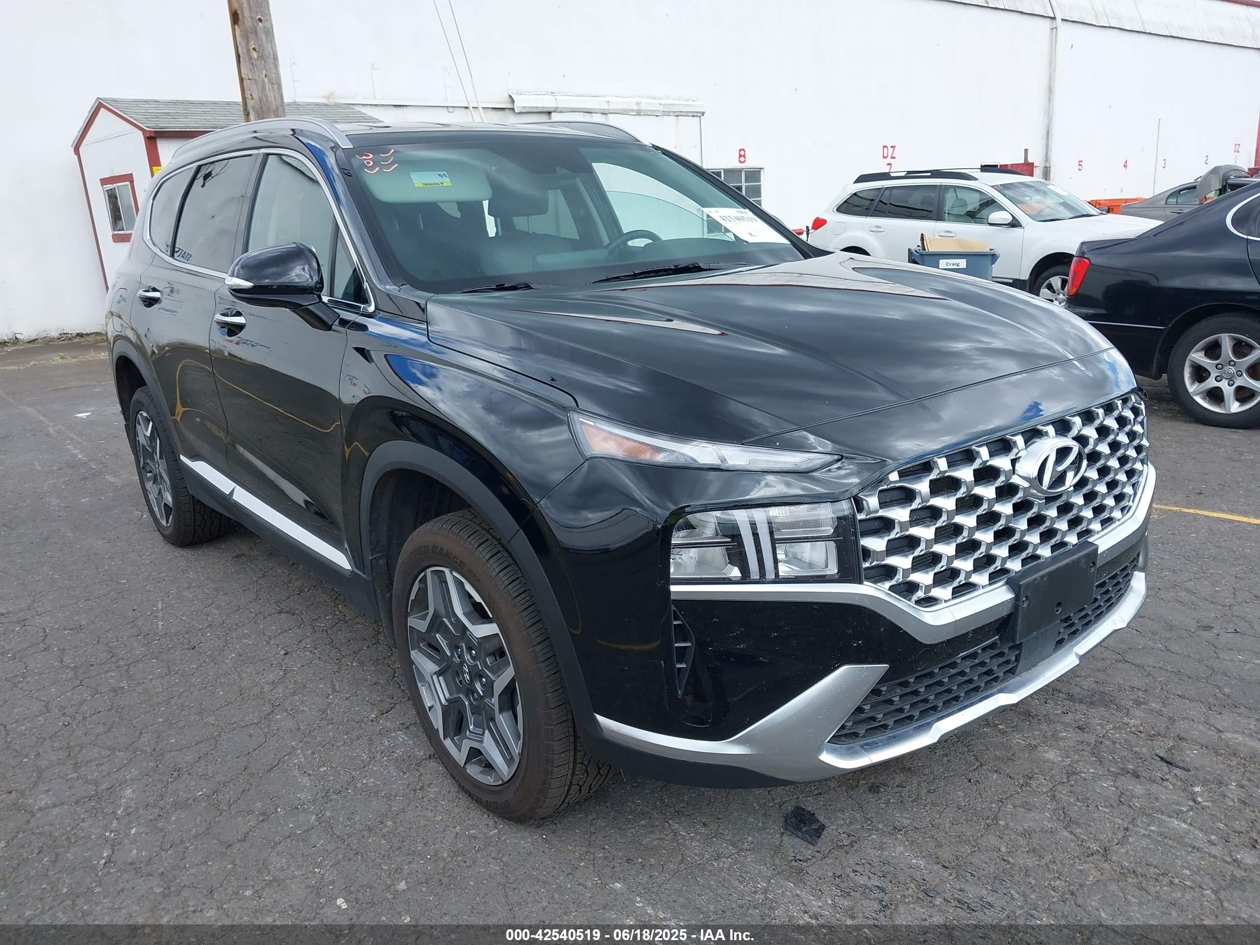 2022 Hyundai Santa Fe Plug-in Hybrid Sel Convenience Black vin: KM8S6DA26NU057684