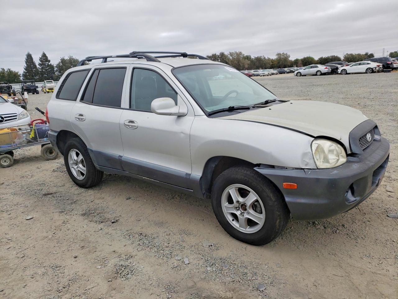 2004 Hyundai Santa Fe Base Silver vin: KM8SB12B04U772404