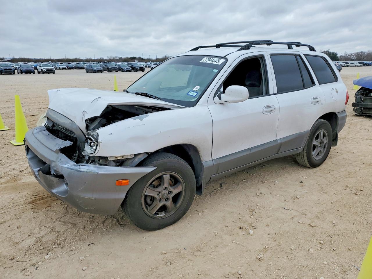 2002 Hyundai Santa Fe Gl White vin: KM8SB12B12U304131