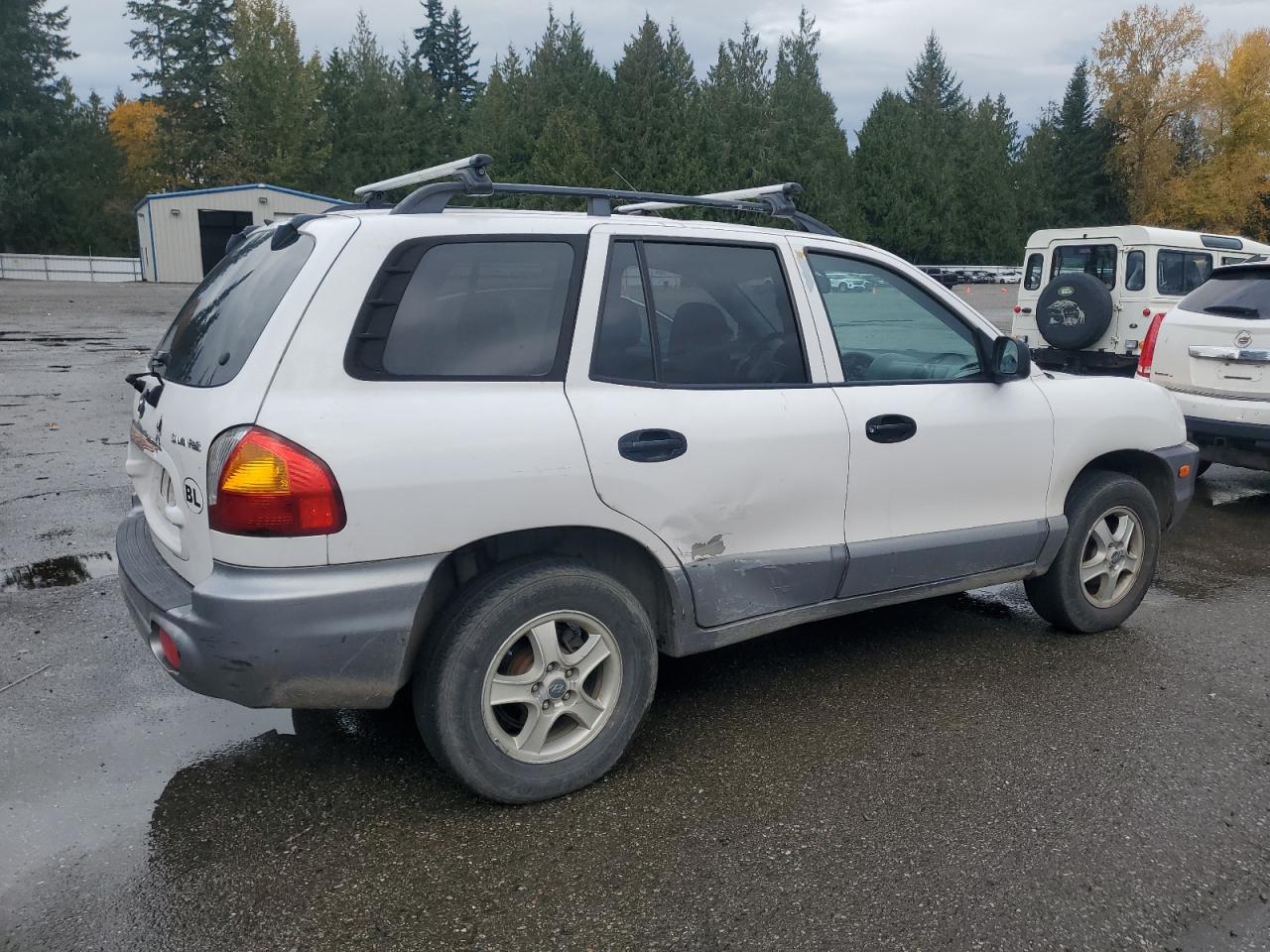 2003 Hyundai Santa Fe Gl White vin: KM8SB12B13U415361
