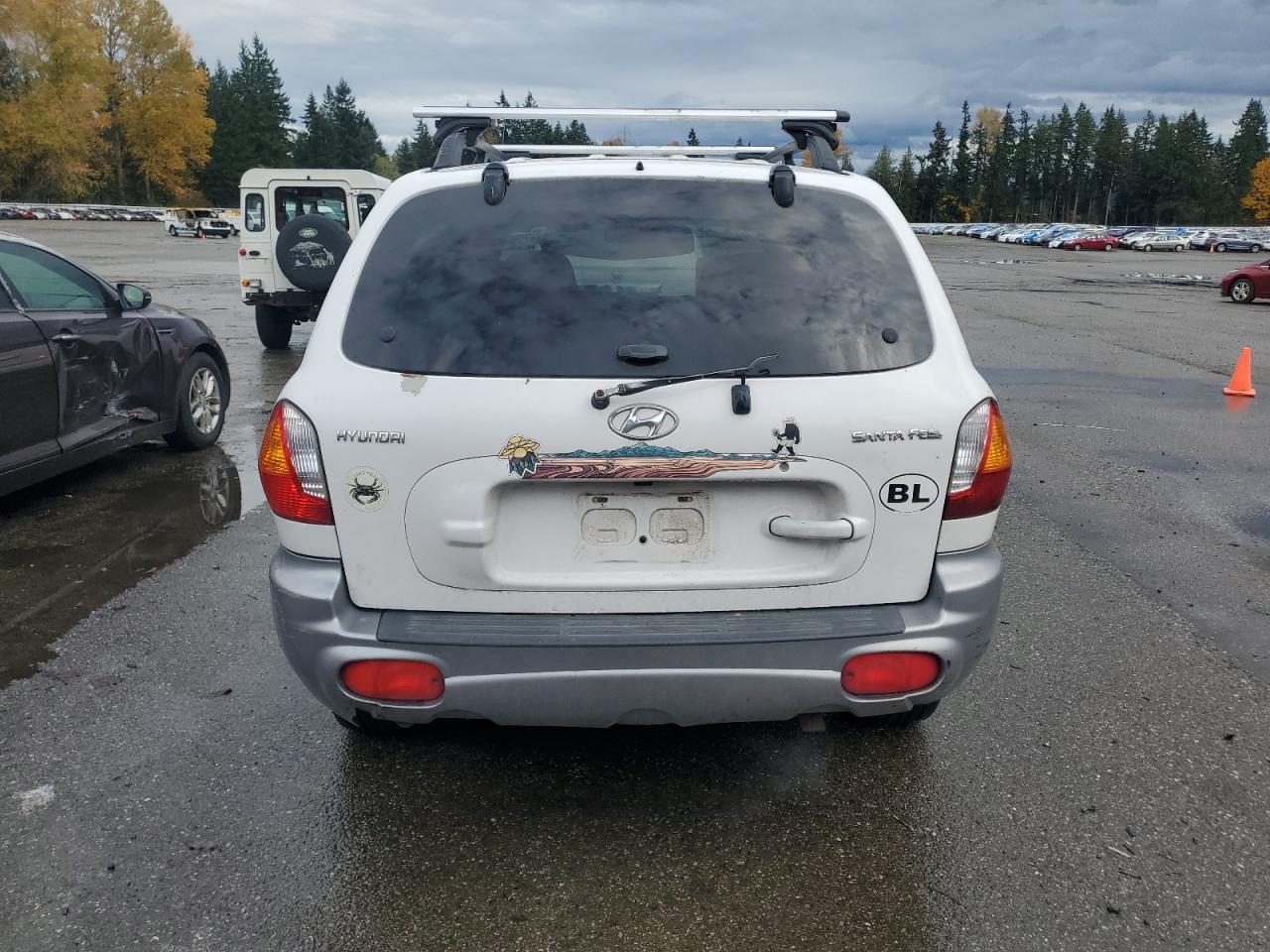 2003 Hyundai Santa Fe Gl White vin: KM8SB12B13U415361
