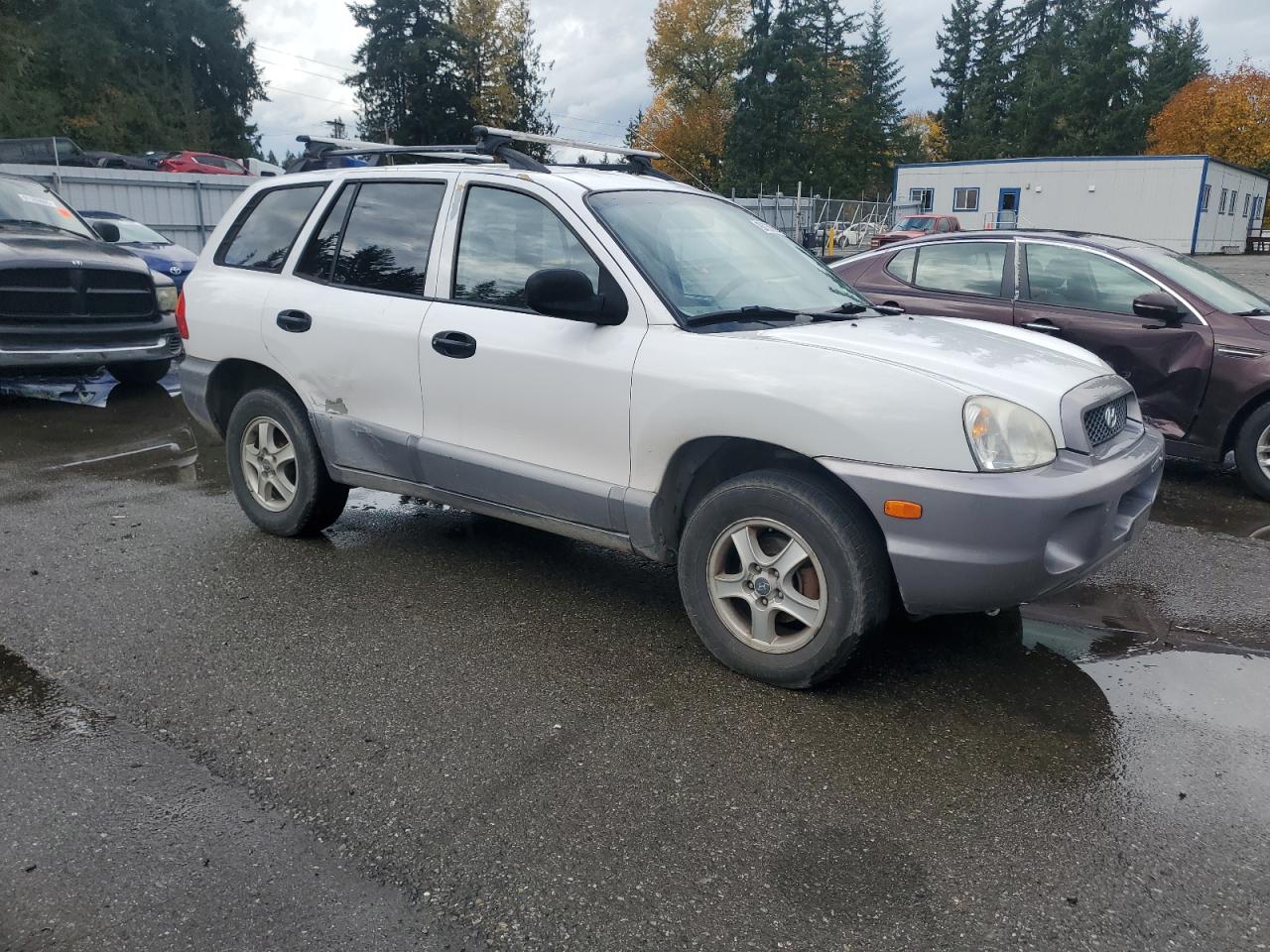 2003 Hyundai Santa Fe Gl White vin: KM8SB12B13U415361