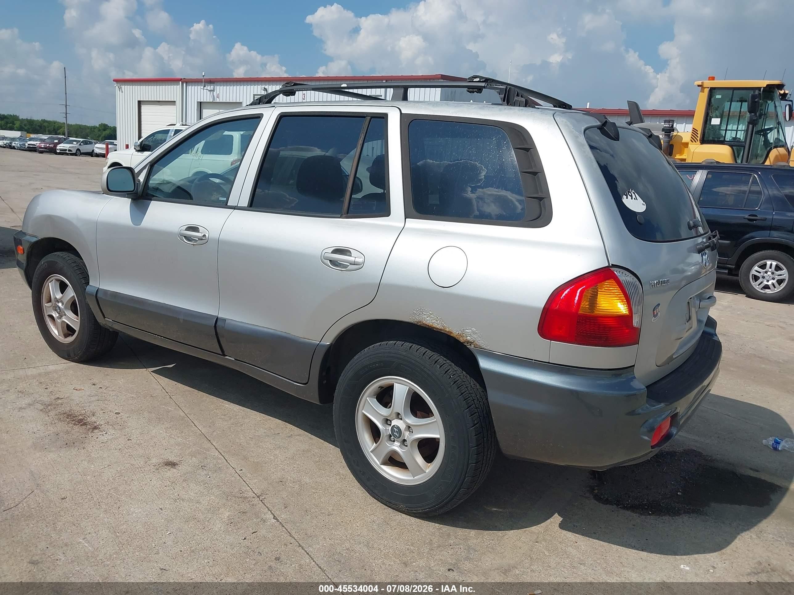 2004 Hyundai Santa Fe   Silver vin: KM8SB12B14U657892