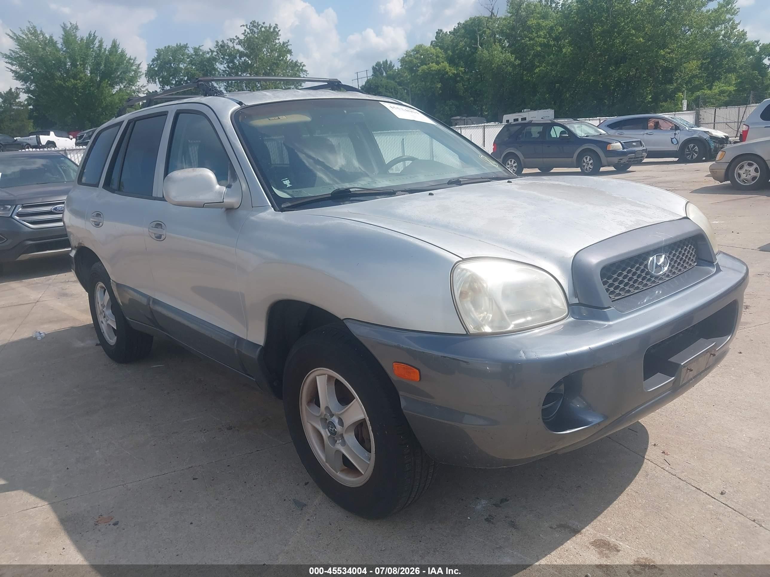 2004 Hyundai Santa Fe   Silver vin: KM8SB12B14U657892
