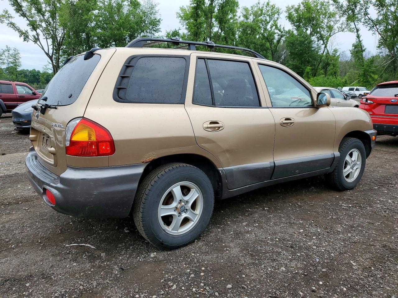 2004 Hyundai Santa Fe Gl Brown vin: KM8SB12B14U713197
