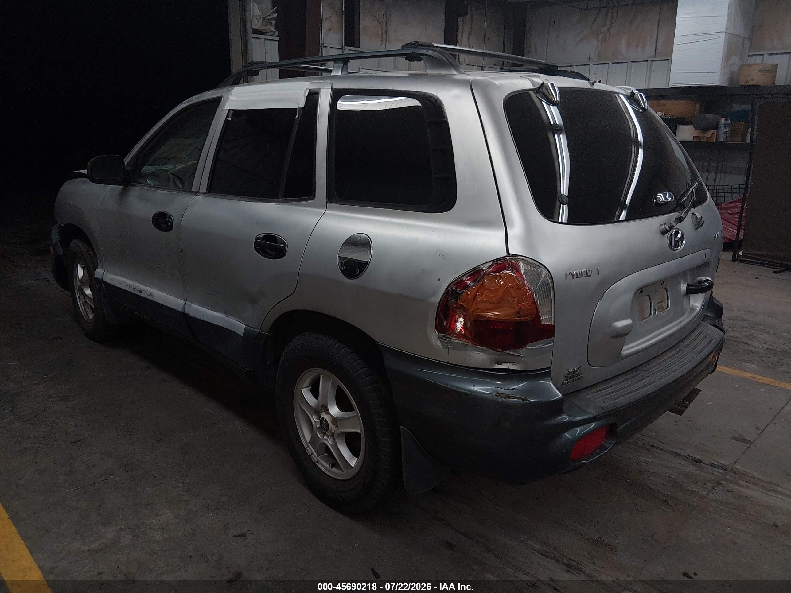 2002 Hyundai Santa Fe   Silver vin: KM8SB12B32U281385