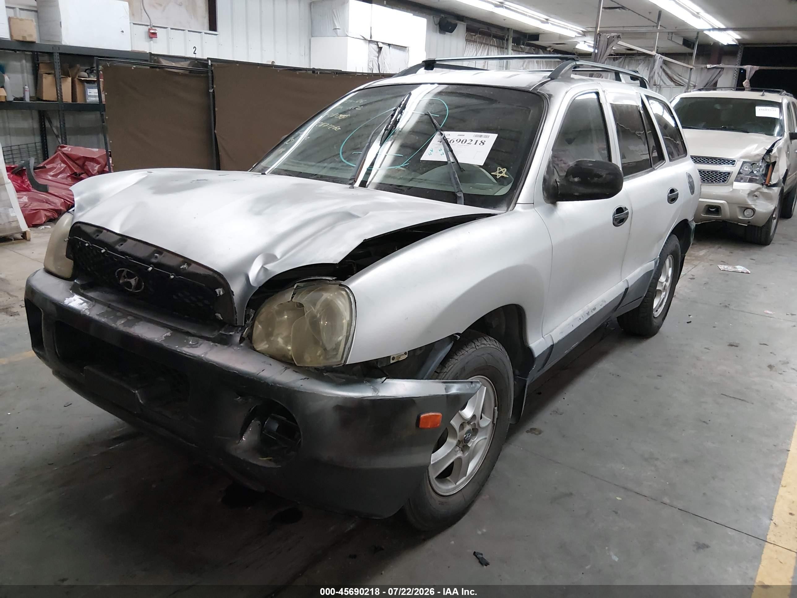 2002 Hyundai Santa Fe   Silver vin: KM8SB12B32U281385