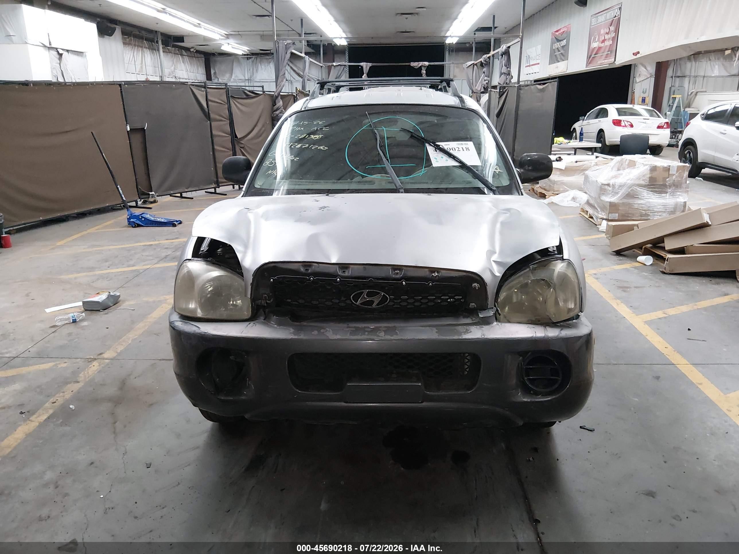 2002 Hyundai Santa Fe   Silver vin: KM8SB12B32U281385