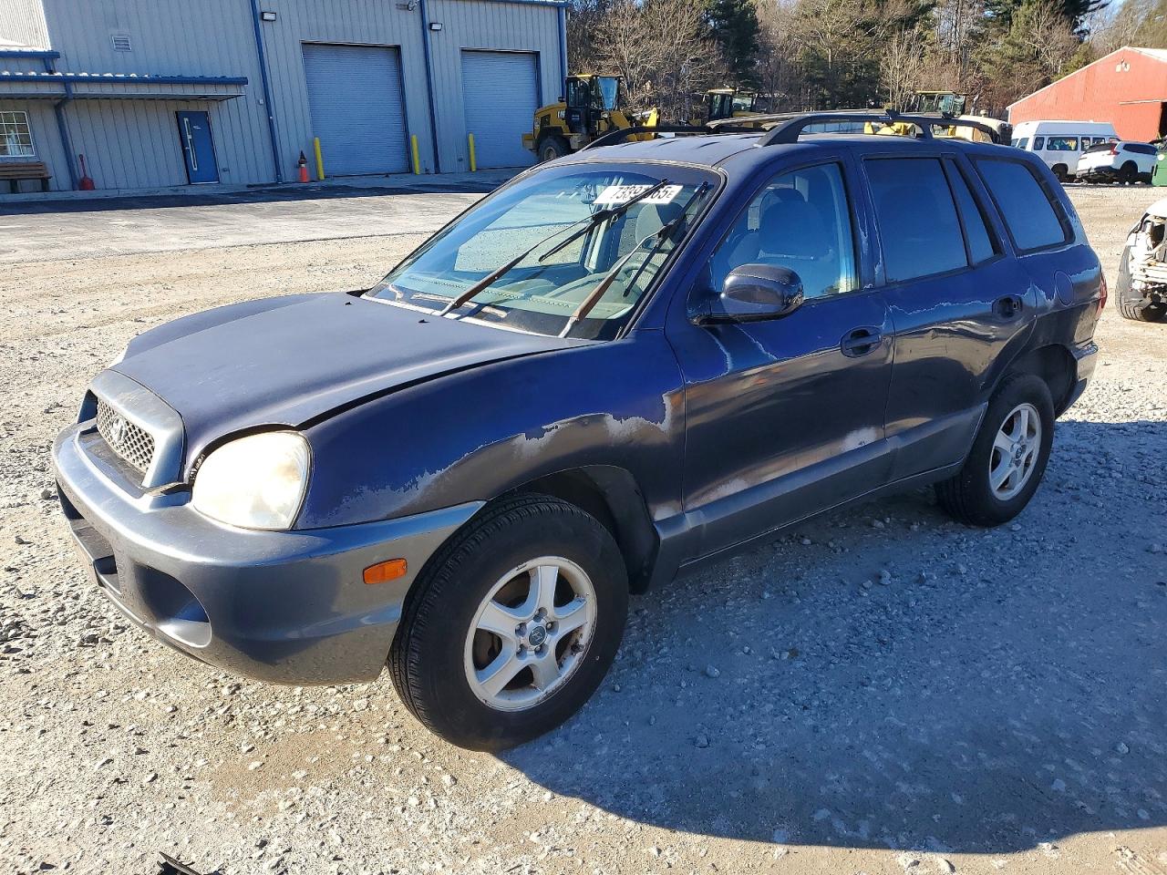 2004 Hyundai Santa Fe Gl Blue vin: KM8SB12B44U686478