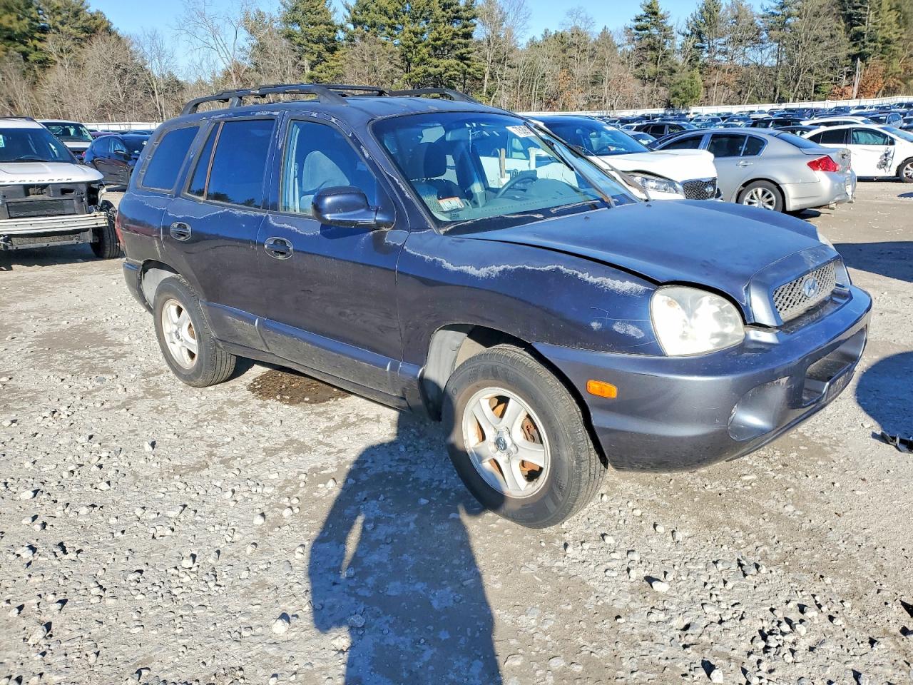 2004 Hyundai Santa Fe Gl Blue vin: KM8SB12B44U686478