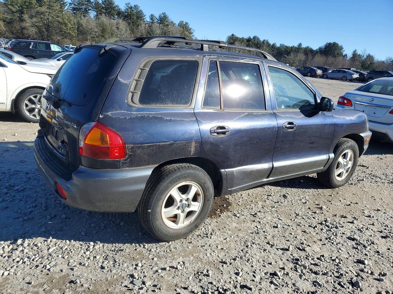 2004 Hyundai Santa Fe Gl Blue vin: KM8SB12B44U686478