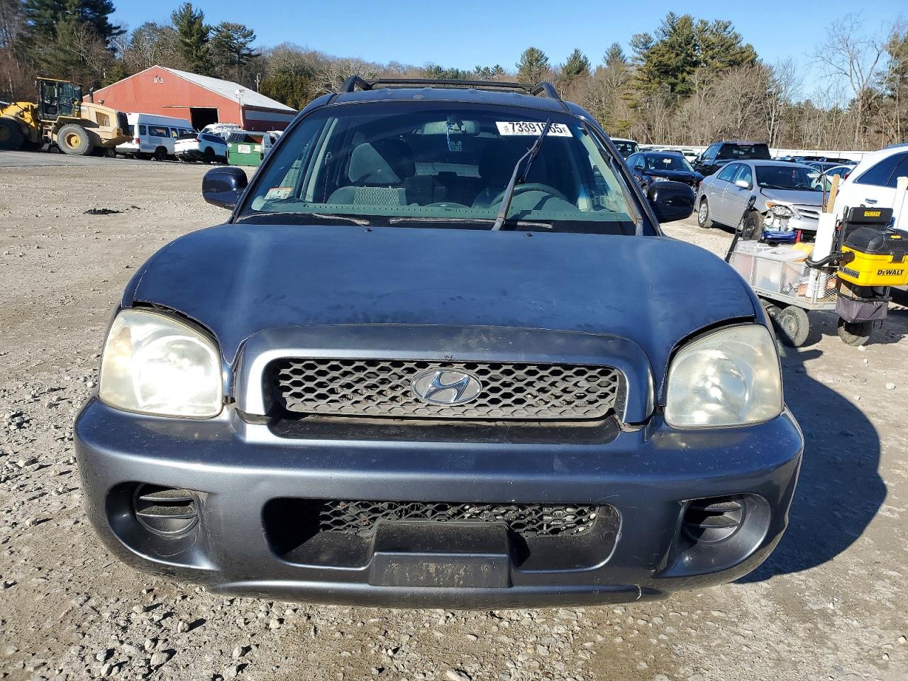2004 Hyundai Santa Fe Gl Blue vin: KM8SB12B44U686478