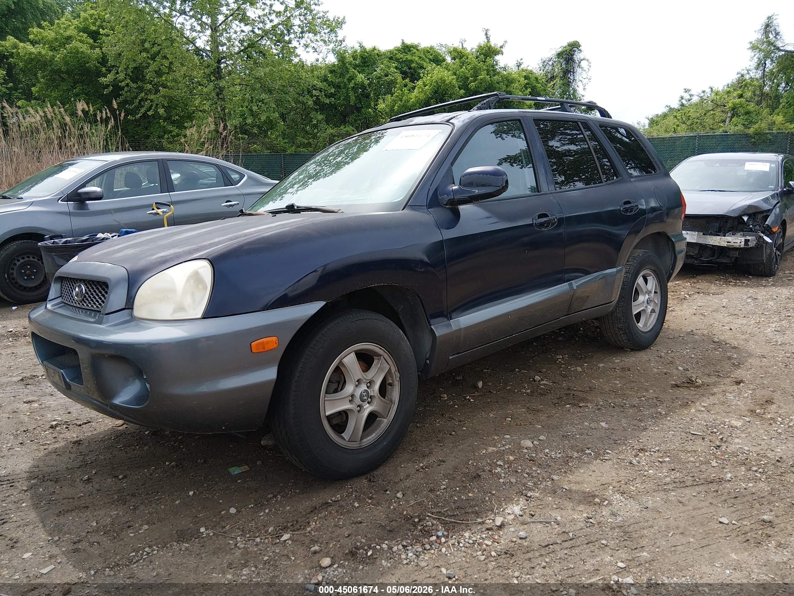 2004 Hyundai Santa Fe   Black vin: KM8SB12B44U797032