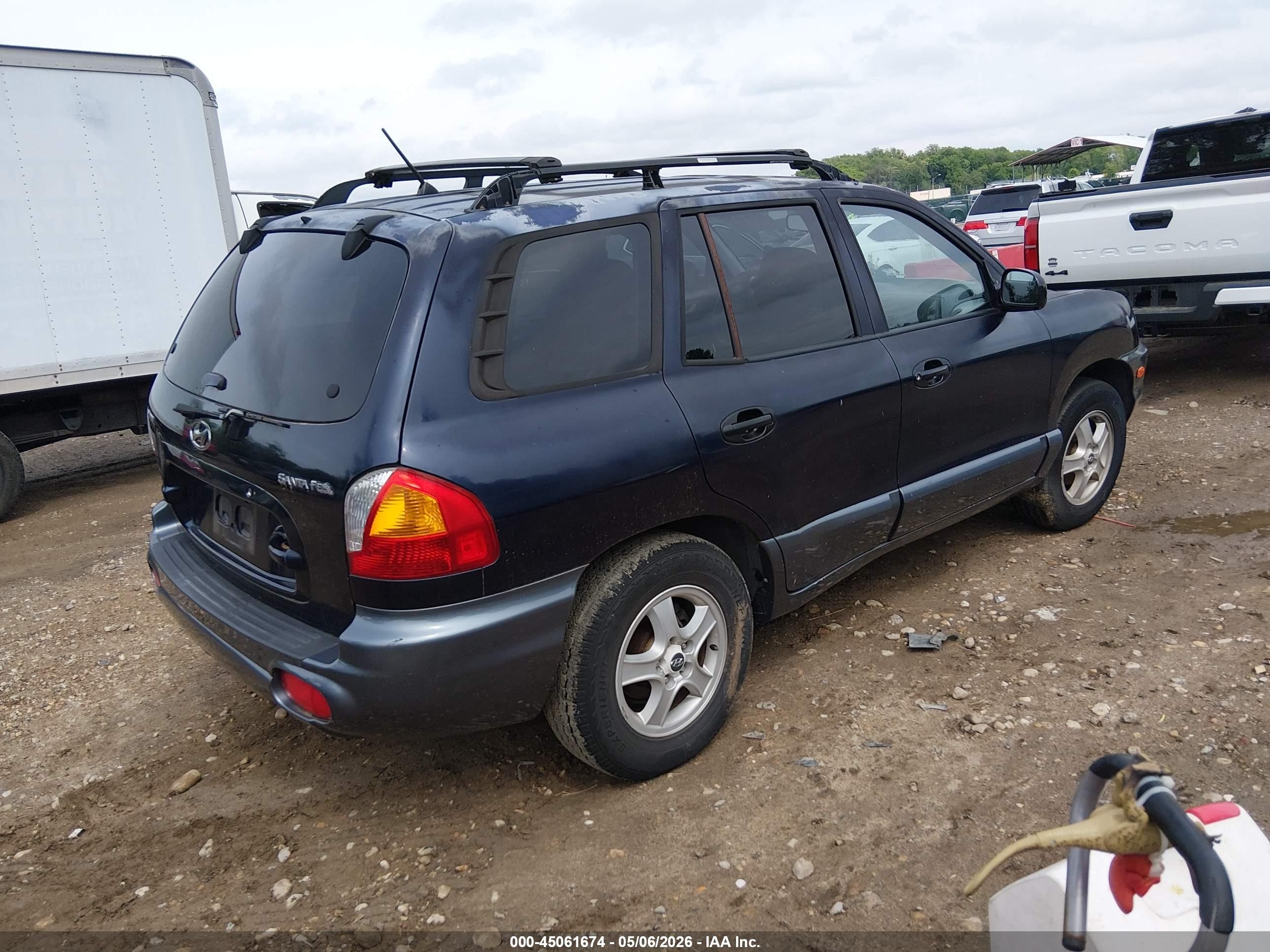 2004 Hyundai Santa Fe   Black vin: KM8SB12B44U797032