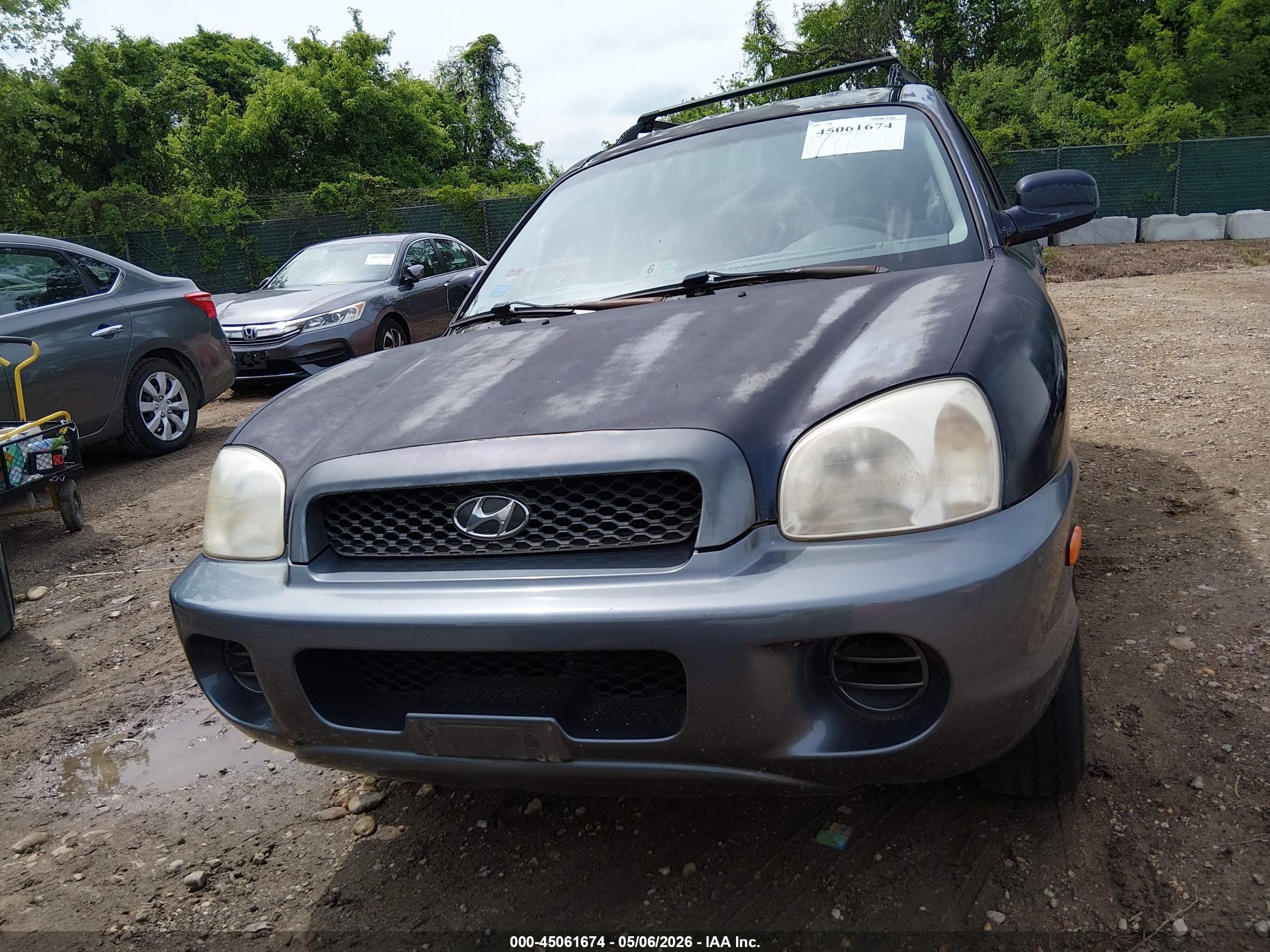 2004 Hyundai Santa Fe   Black vin: KM8SB12B44U797032