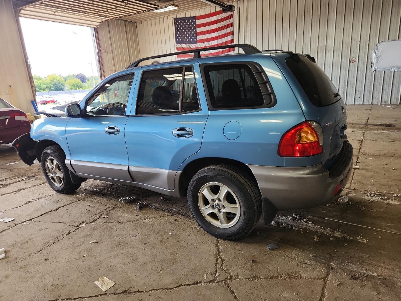 2003 Hyundai Santa Fe Gl Blue vin: KM8SB12B53U555882
