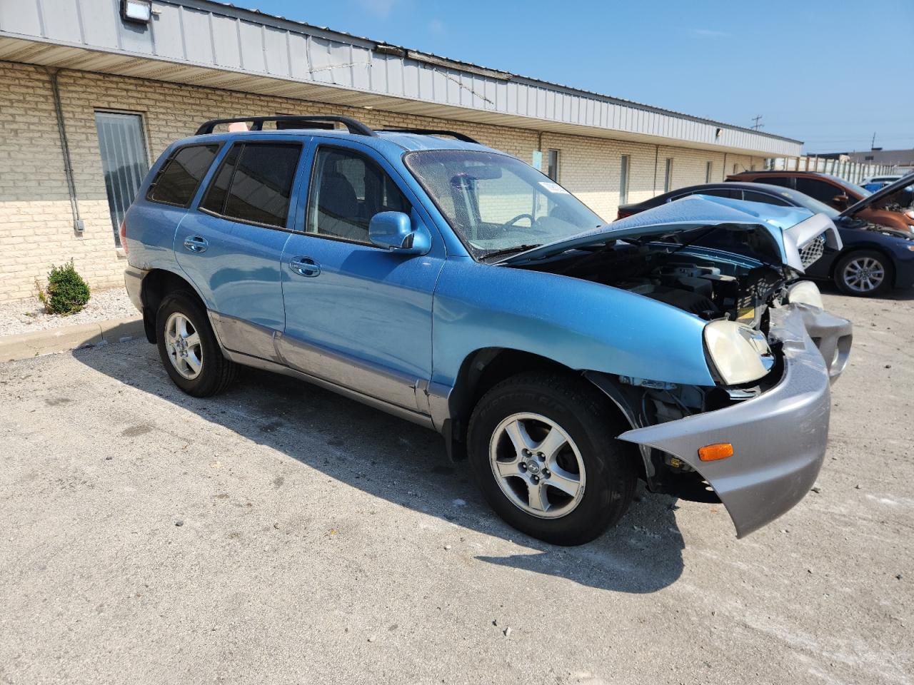 2003 Hyundai Santa Fe Gl Blue vin: KM8SB12B53U555882