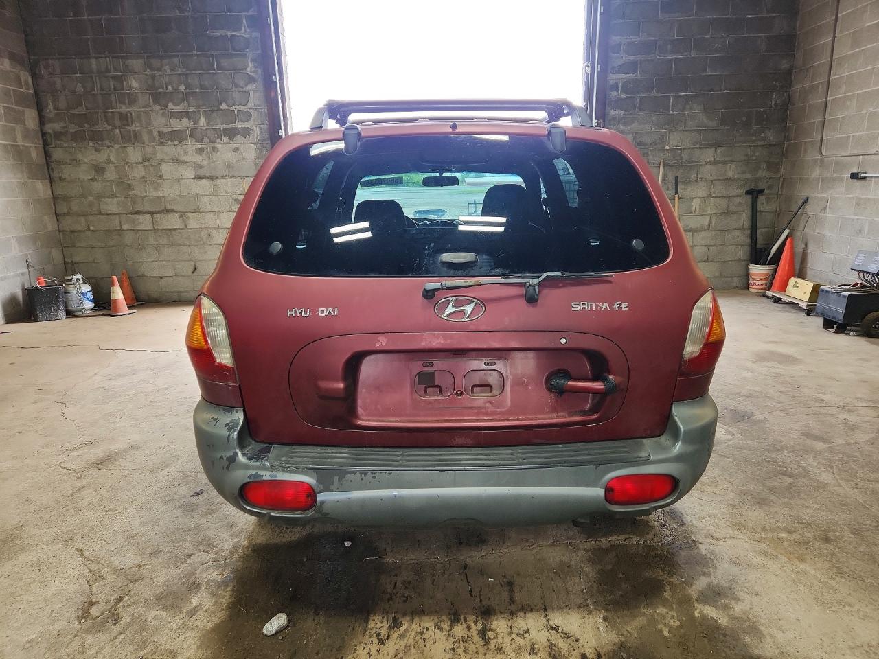 2004 Hyundai Santa Fe Gl Burgundy vin: KM8SB12B64U610793