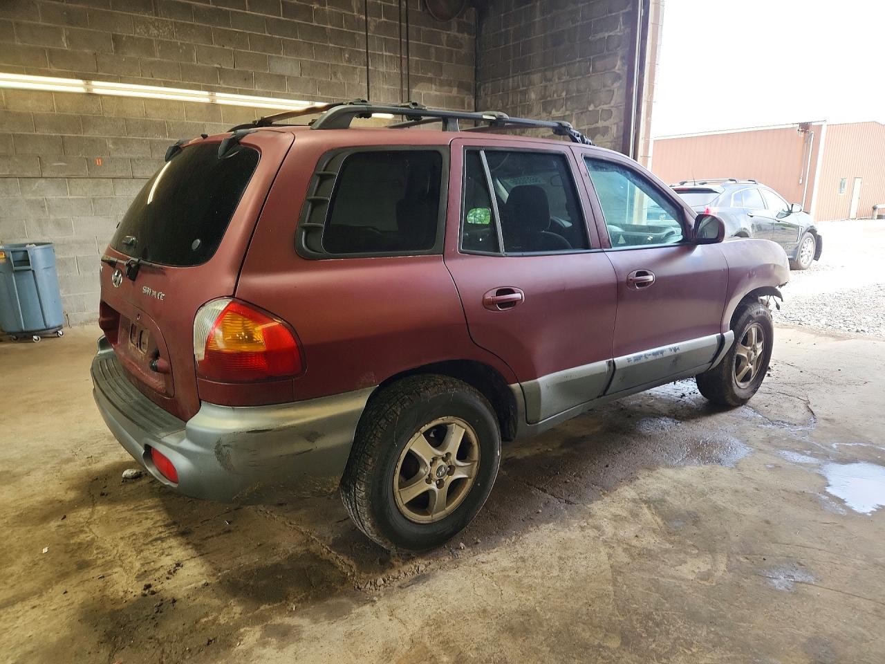 2004 Hyundai Santa Fe Gl Burgundy vin: KM8SB12B64U610793