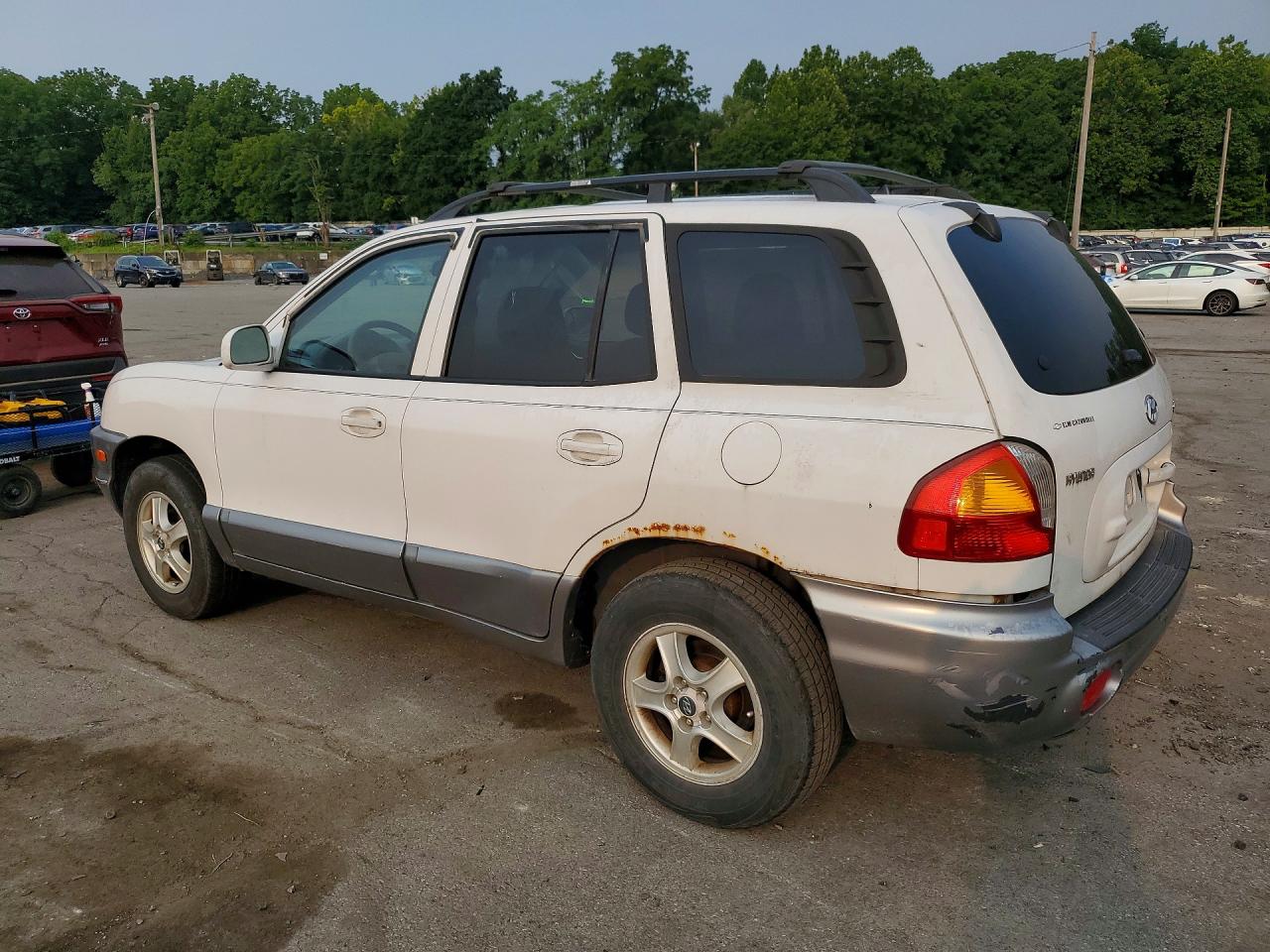 2004 Hyundai Santa Fe Base White vin: KM8SB12B74U819136