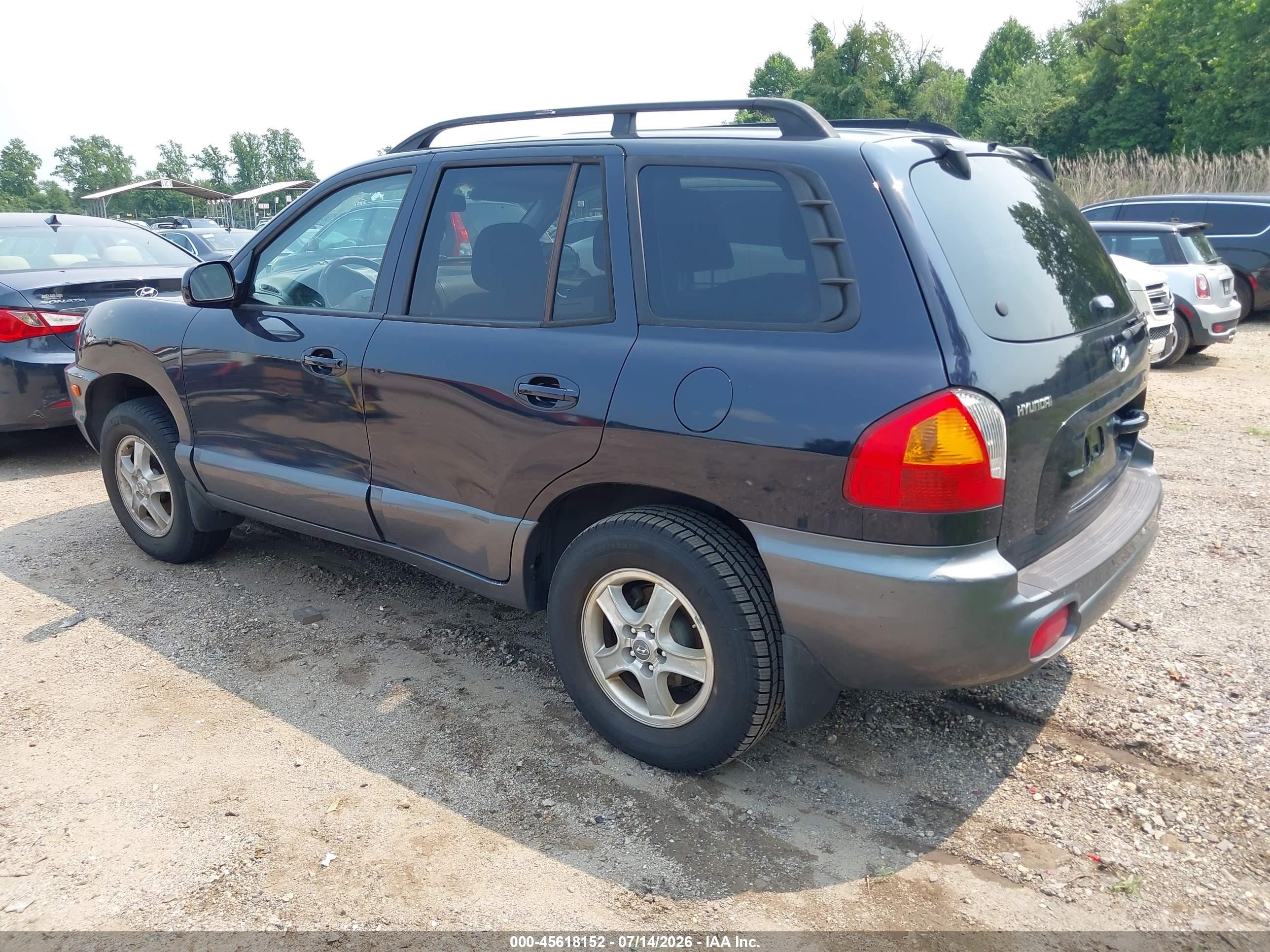 2004 Hyundai Santa Fe   Blue vin: KM8SB12B84U630995
