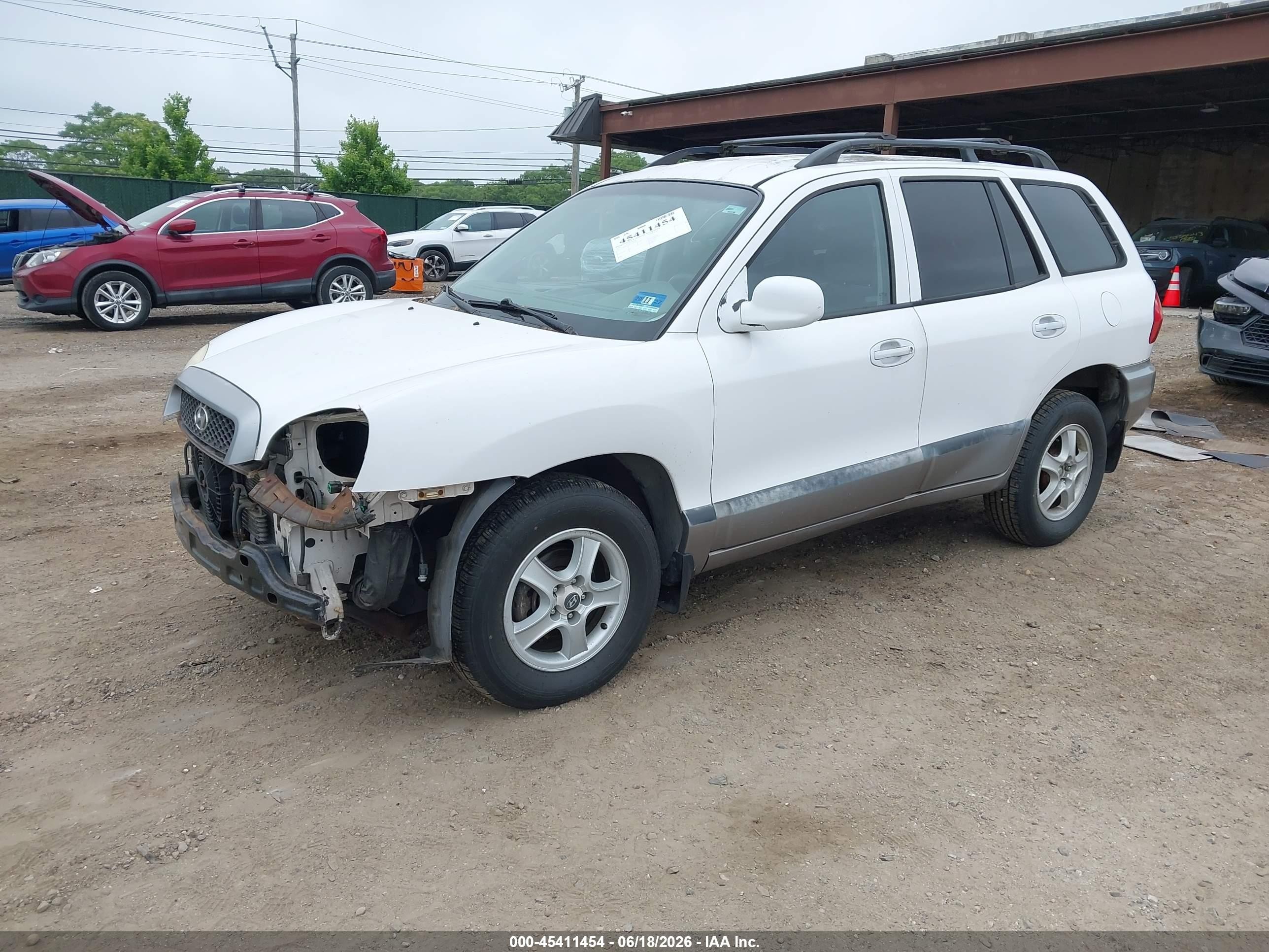2002 Hyundai Santa Fe   White vin: KM8SB12B92U169268