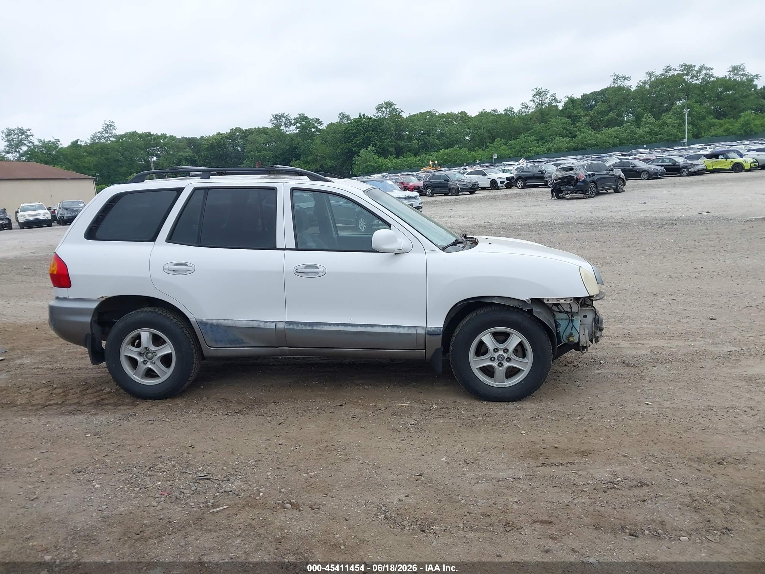 2002 Hyundai Santa Fe   White vin: KM8SB12B92U169268