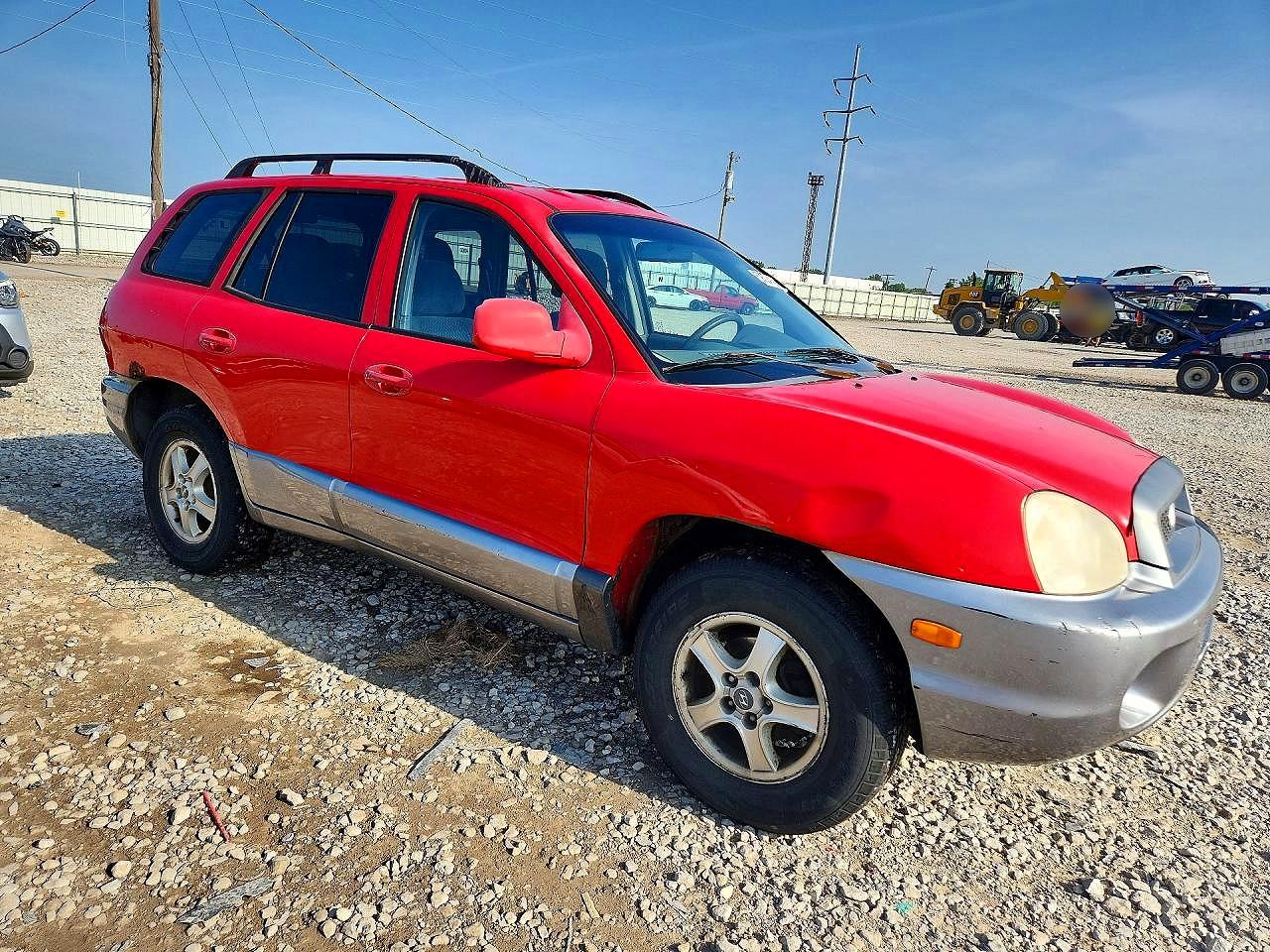 2003 Hyundai Santa Fe Gl Red vin: KM8SB12B93U492883