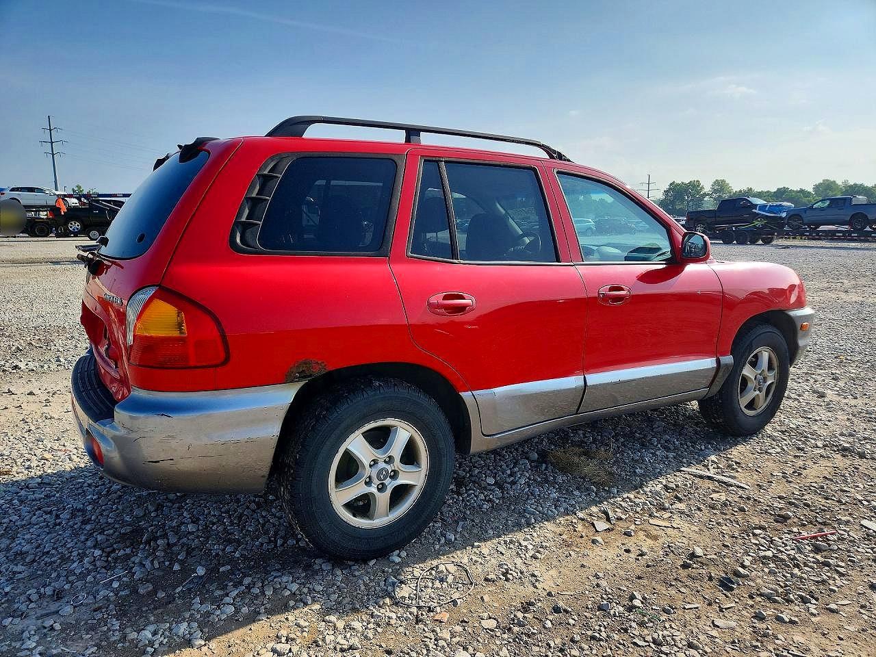 2003 Hyundai Santa Fe Gl Red vin: KM8SB12B93U492883