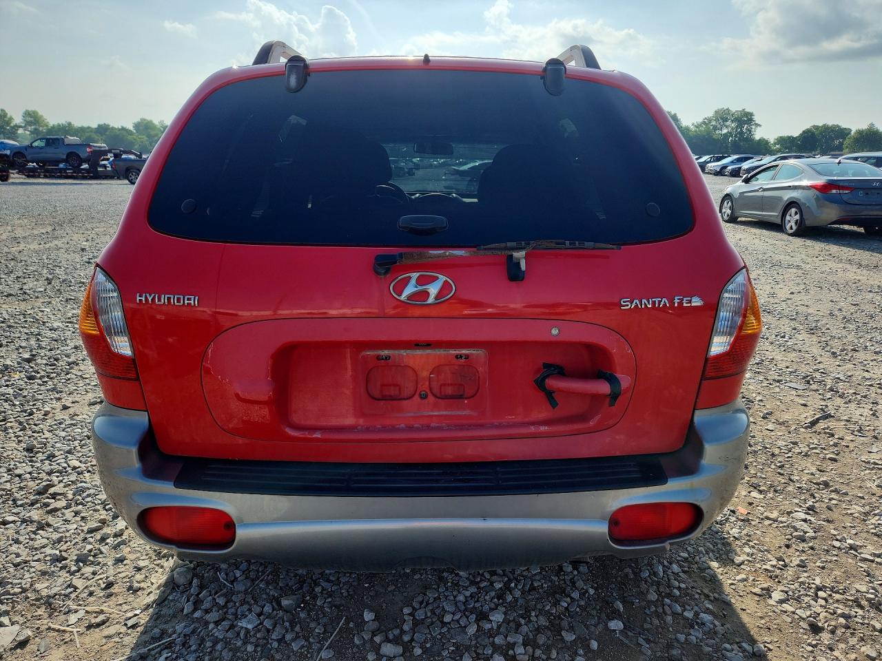 2003 Hyundai Santa Fe Gl Red vin: KM8SB12B93U492883