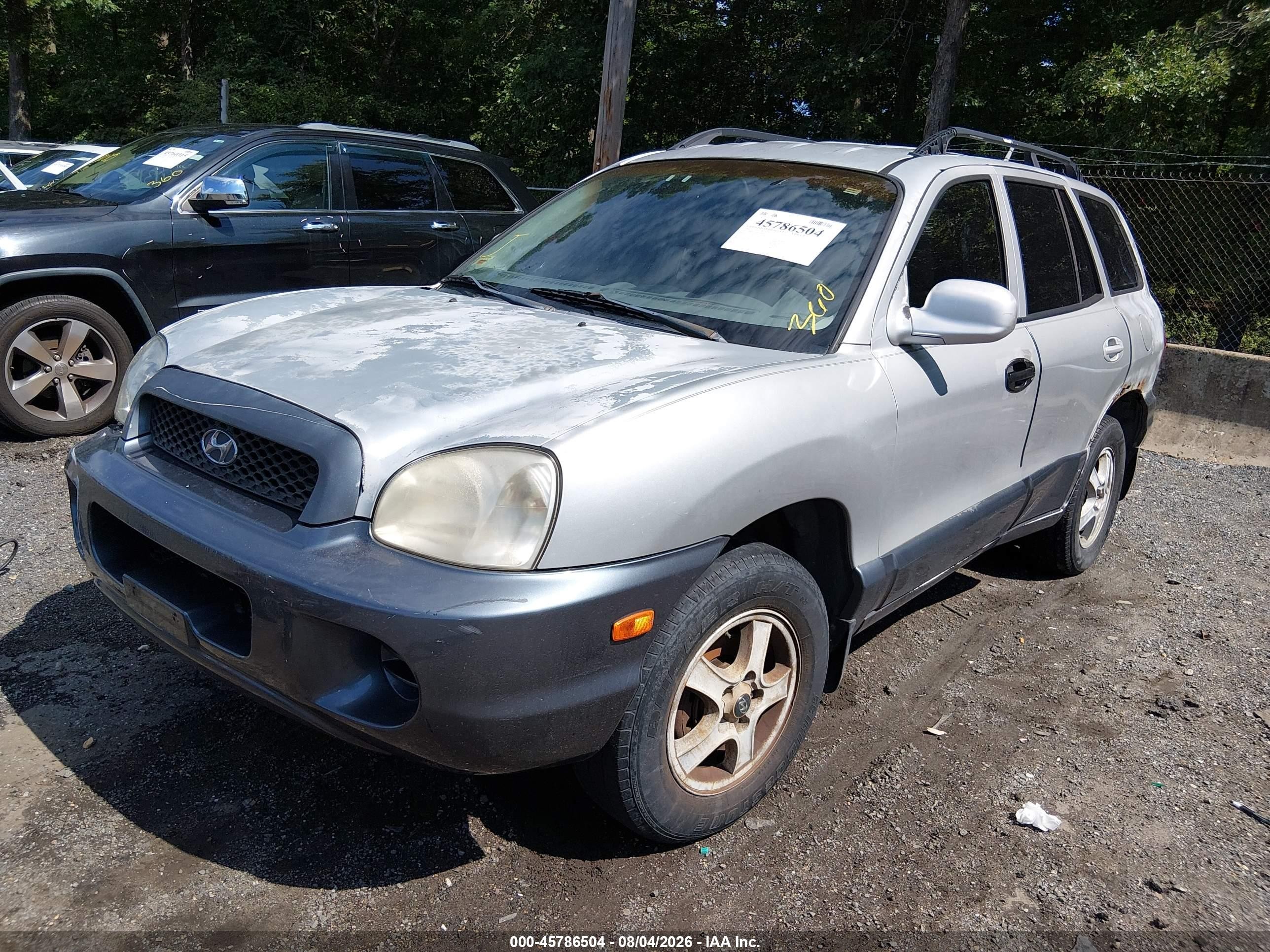2004 Hyundai Santa Fe   Silver vin: KM8SB12B94U684631