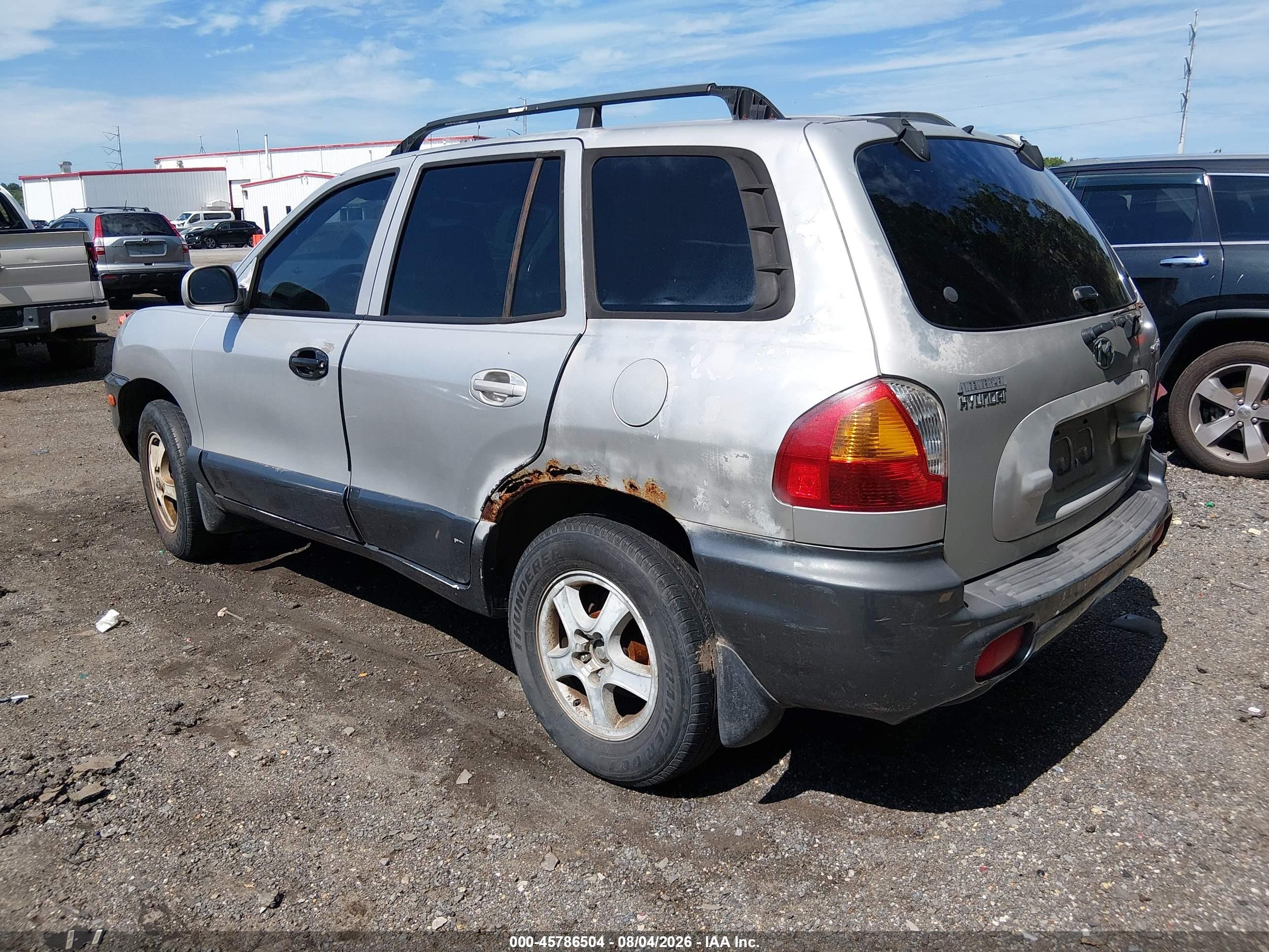 2004 Hyundai Santa Fe   Silver vin: KM8SB12B94U684631