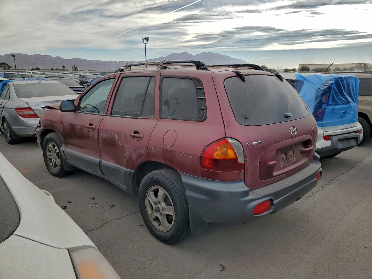 2004 Hyundai Santa Fe Gl Red vin: KM8SB12B94U770537