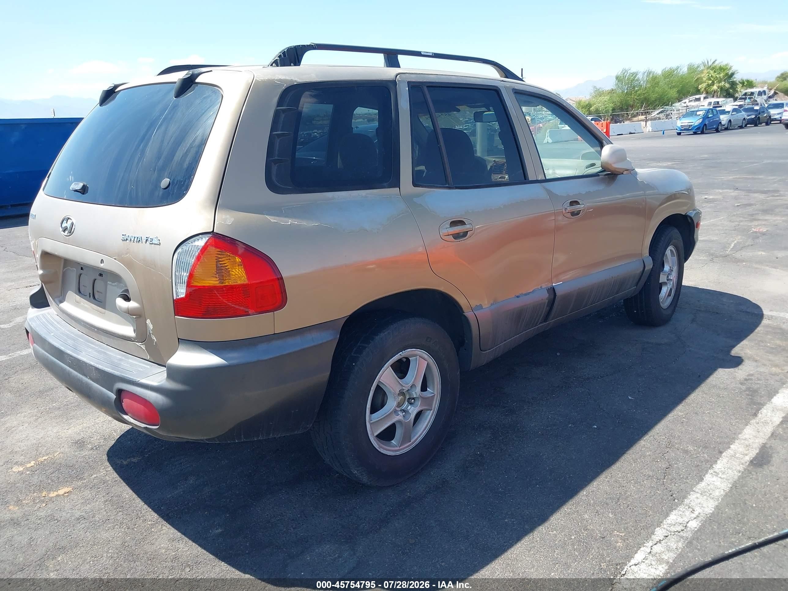 2004 Hyundai Santa Fe   Gold vin: KM8SB12BX4U708516