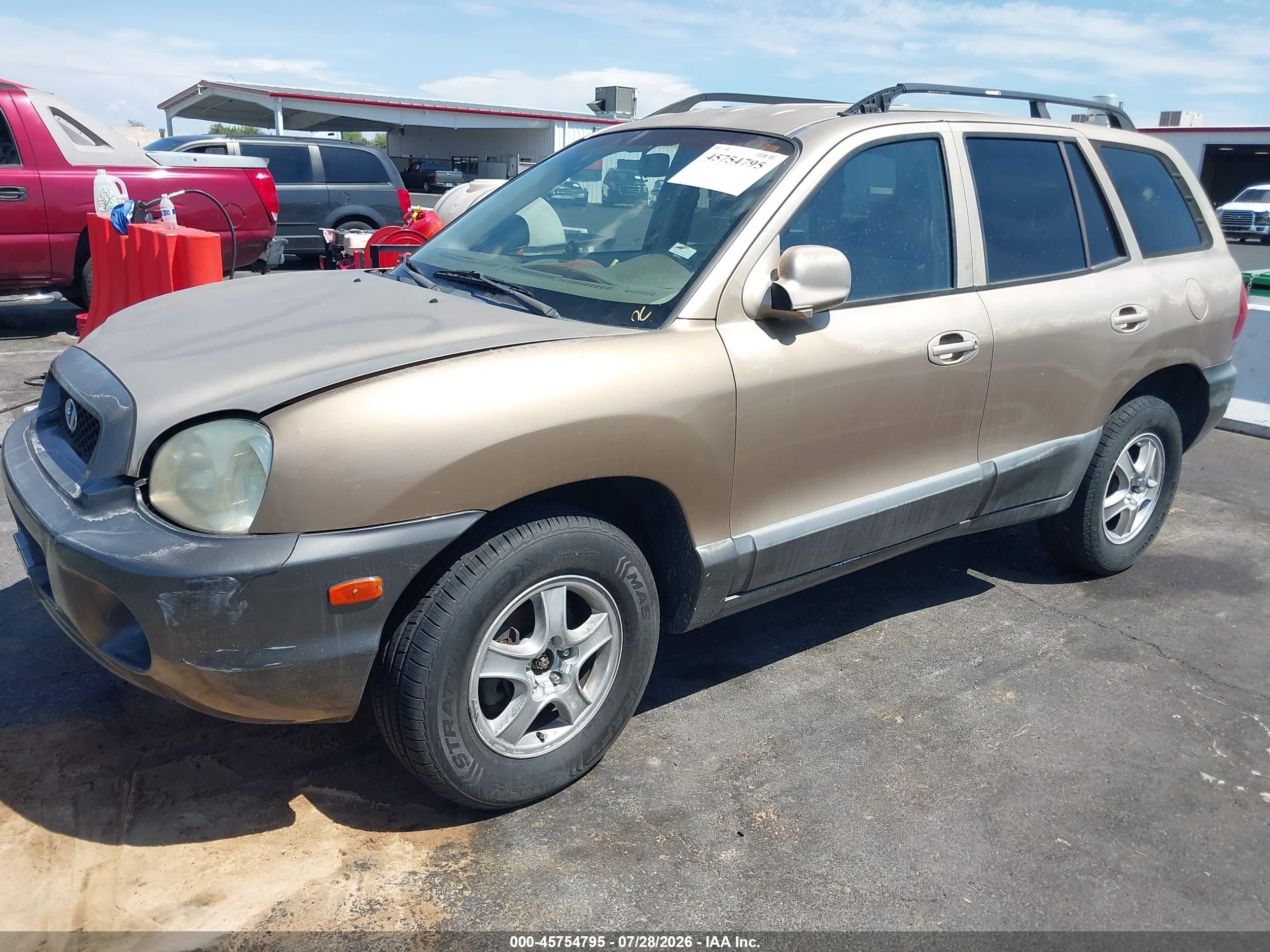 2004 Hyundai Santa Fe   Gold vin: KM8SB12BX4U708516