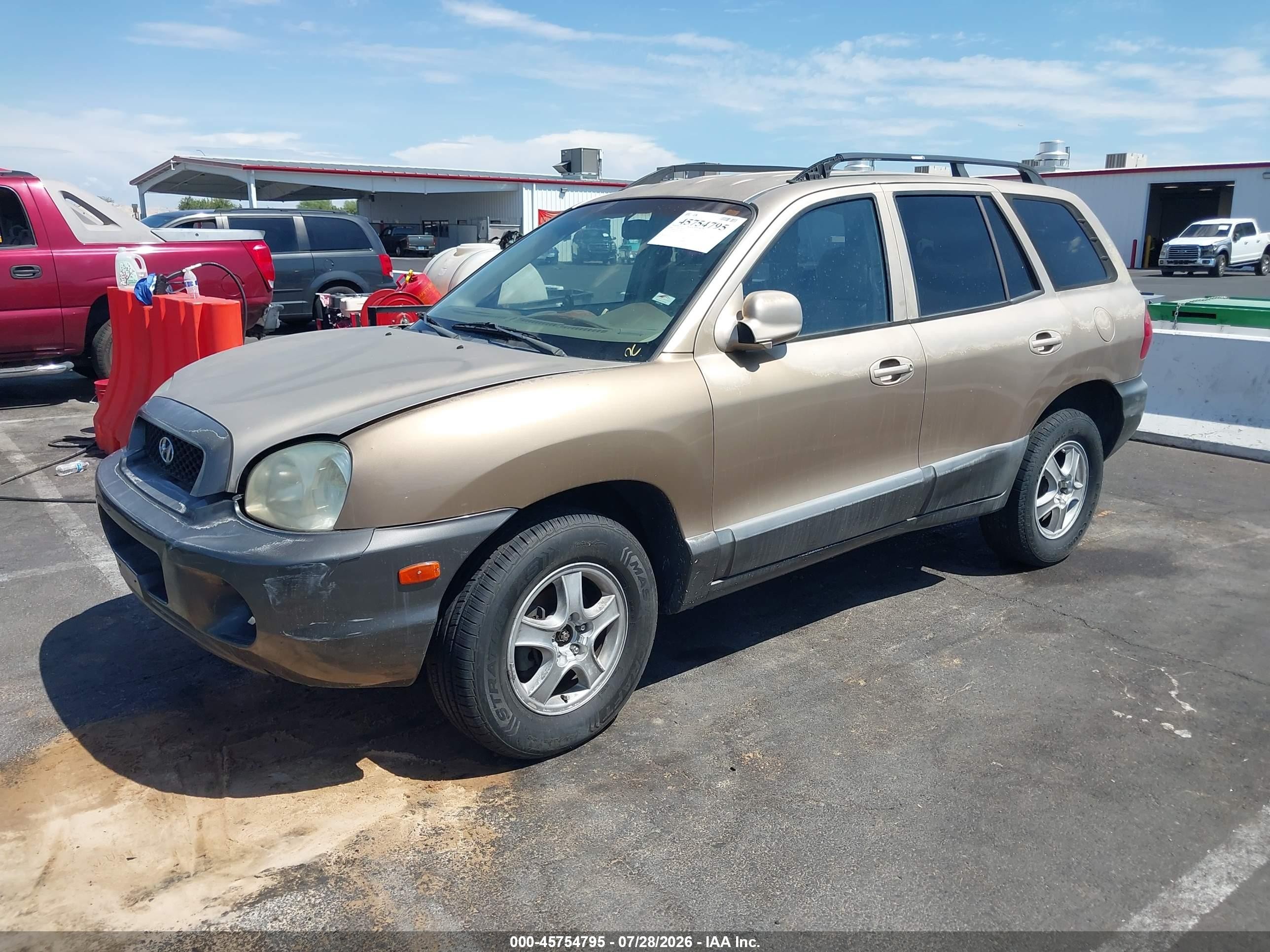 2004 Hyundai Santa Fe   Gold vin: KM8SB12BX4U708516