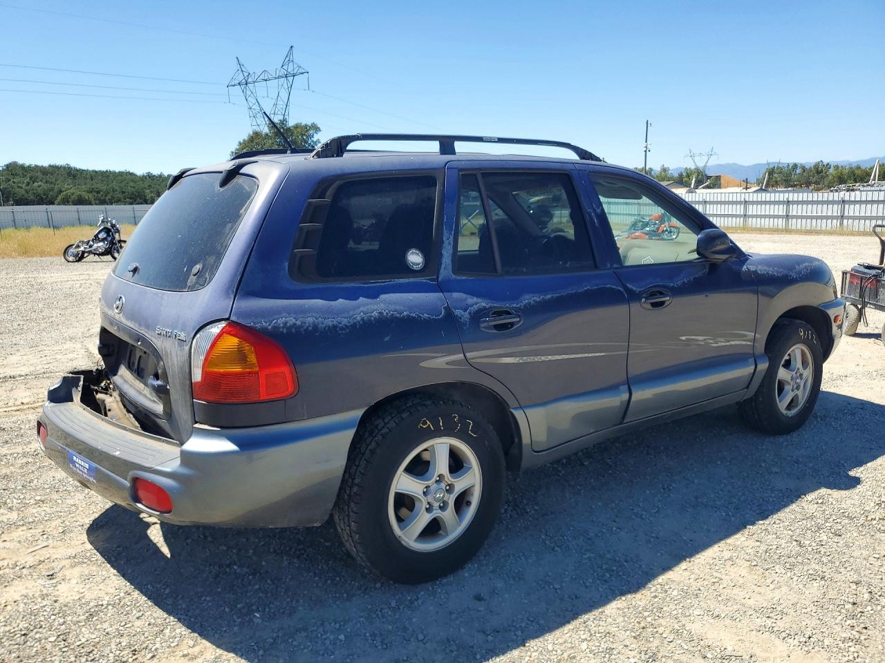 2004 Hyundai Santa Fe Gl Blue vin: KM8SB12BX4U812309