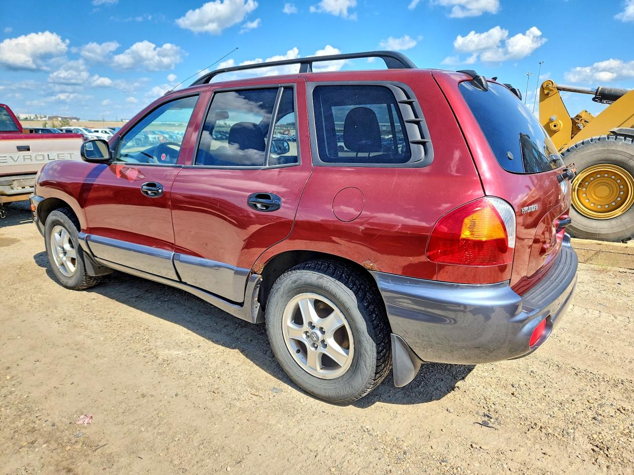 2003 Hyundai Santa Fe Red vin: KM8SB73D83U511586