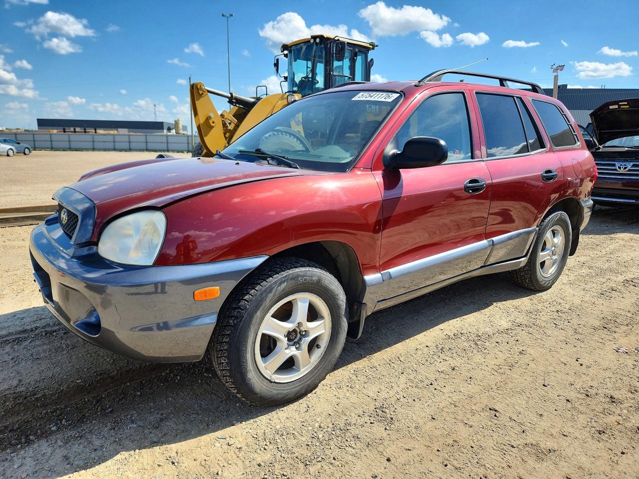 2003 Hyundai Santa Fe Red vin: KM8SB73D83U511586