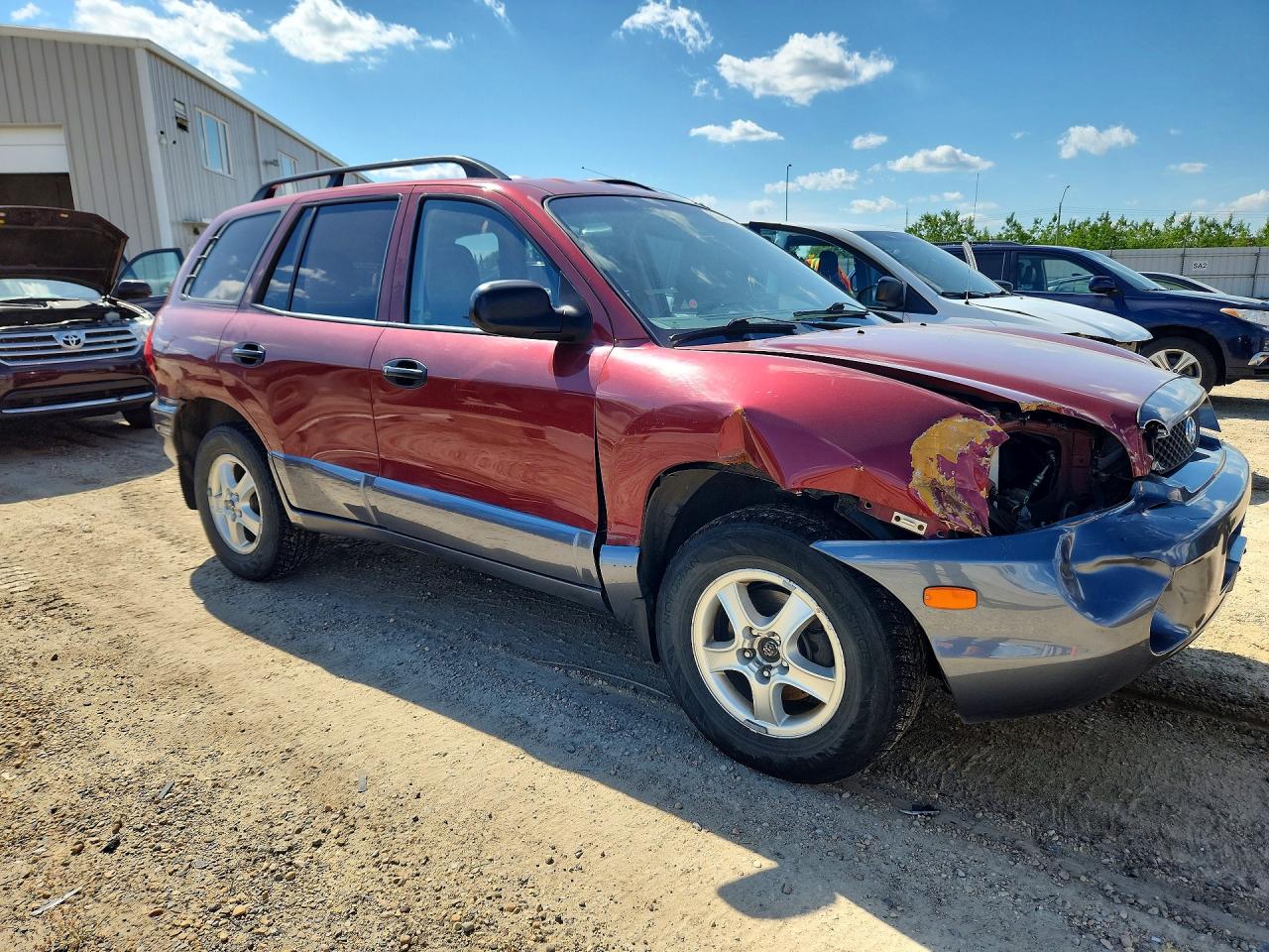 2003 Hyundai Santa Fe Red vin: KM8SB73D83U511586
