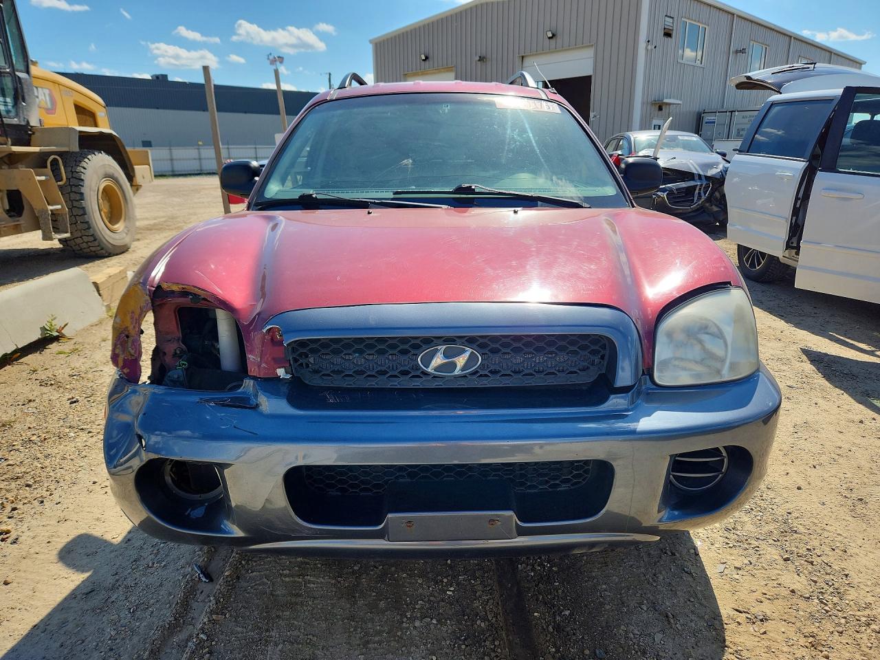 2003 Hyundai Santa Fe Red vin: KM8SB73D83U511586