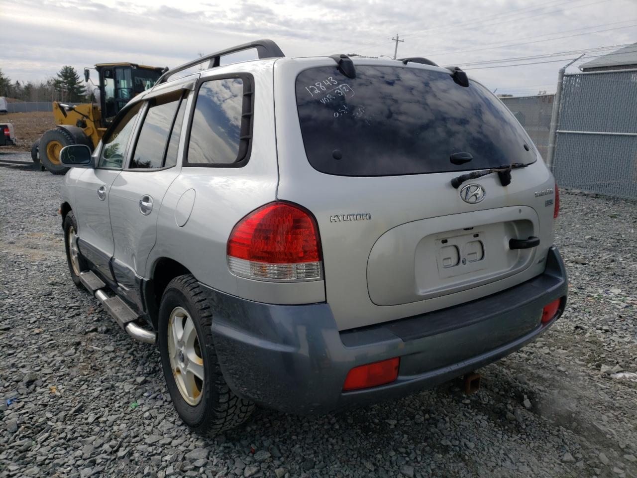2005 Hyundai Santa Fe Silver vin: KM8SB73E45U913360