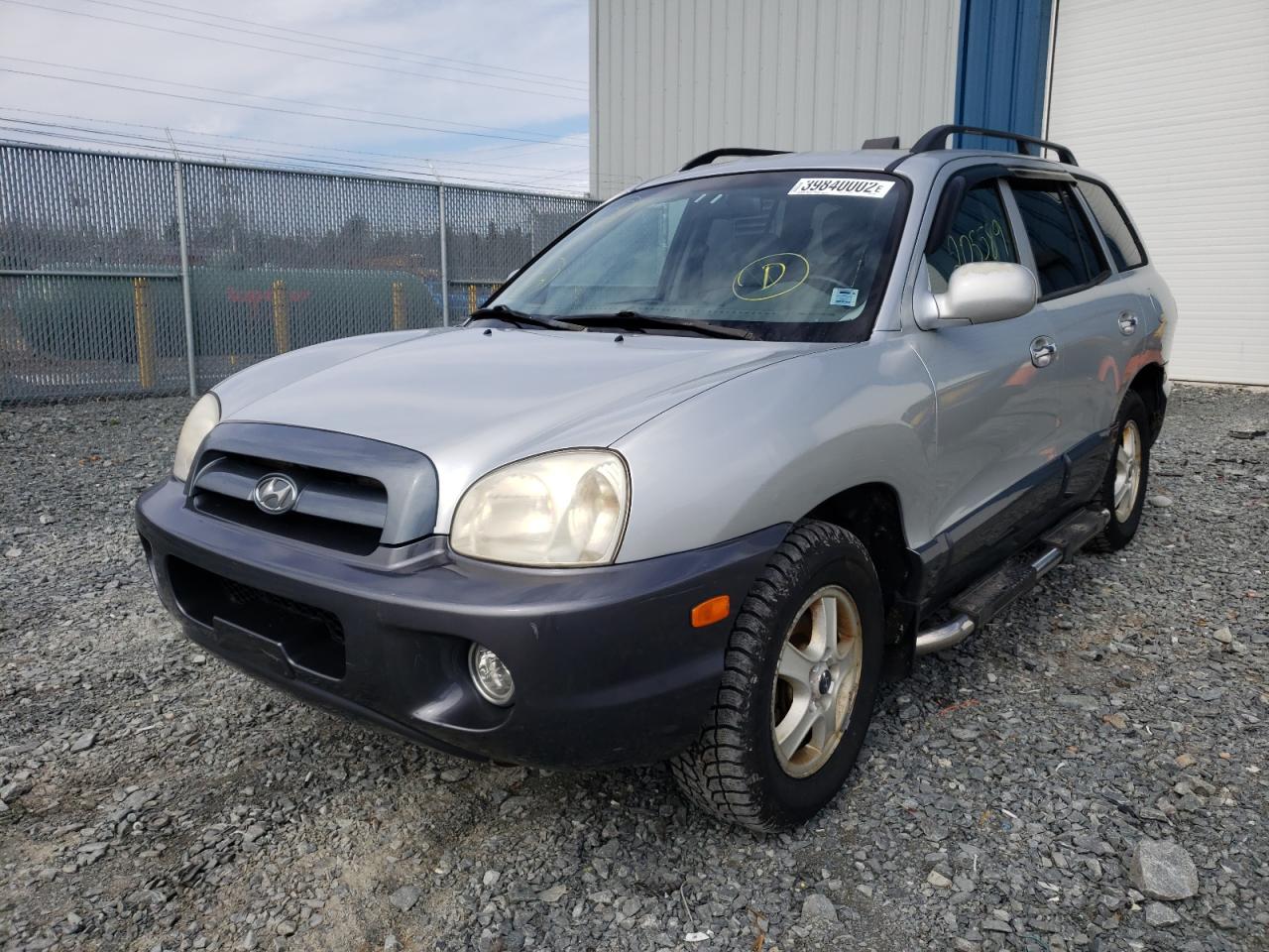 2005 Hyundai Santa Fe Silver vin: KM8SB73E45U913360